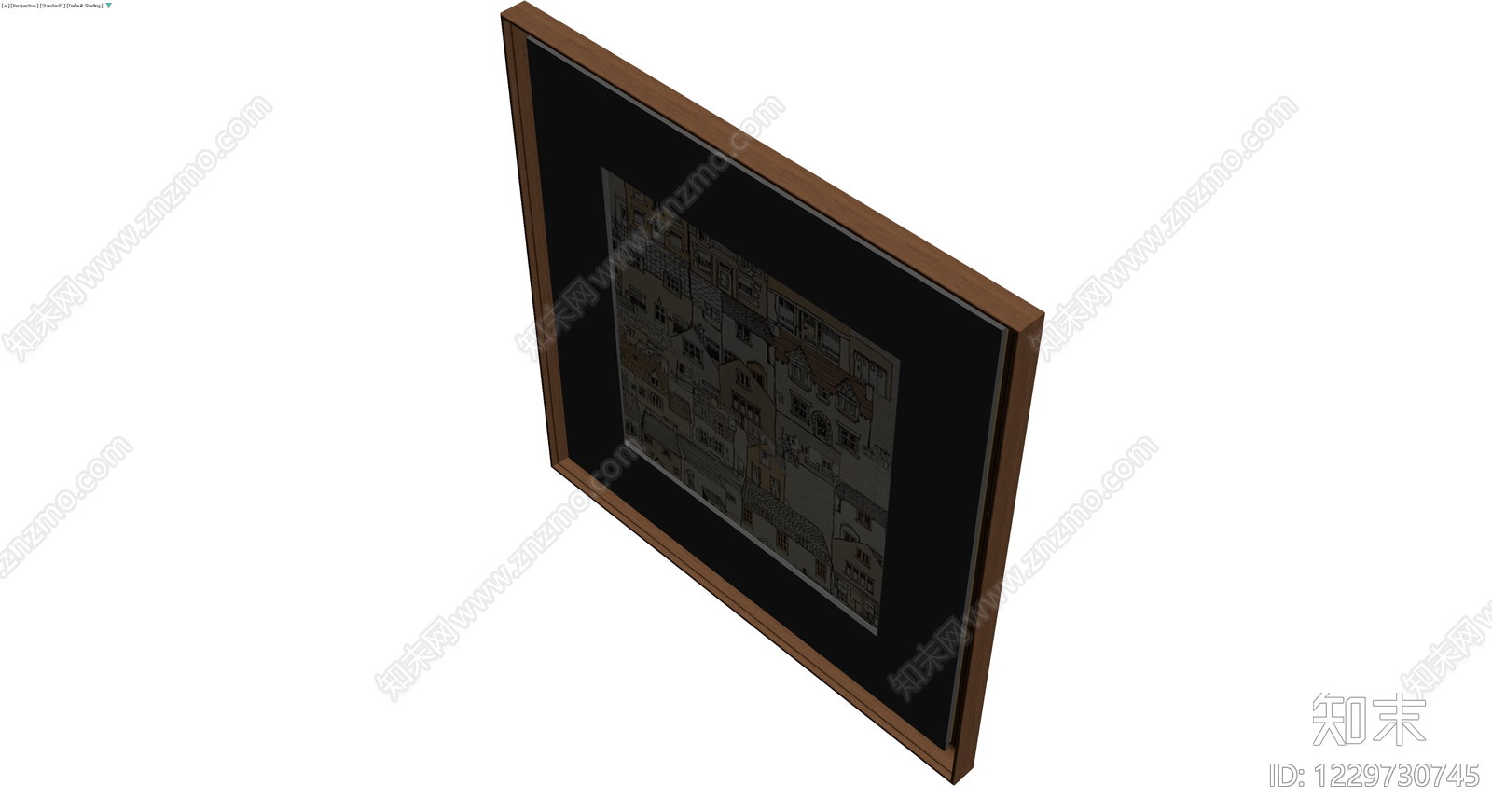 带框装饰画模型3D模型下载【ID:1229730745】