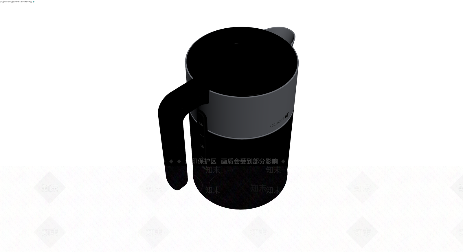 黑色带刻度量杯3D模型下载【ID:1229919795】