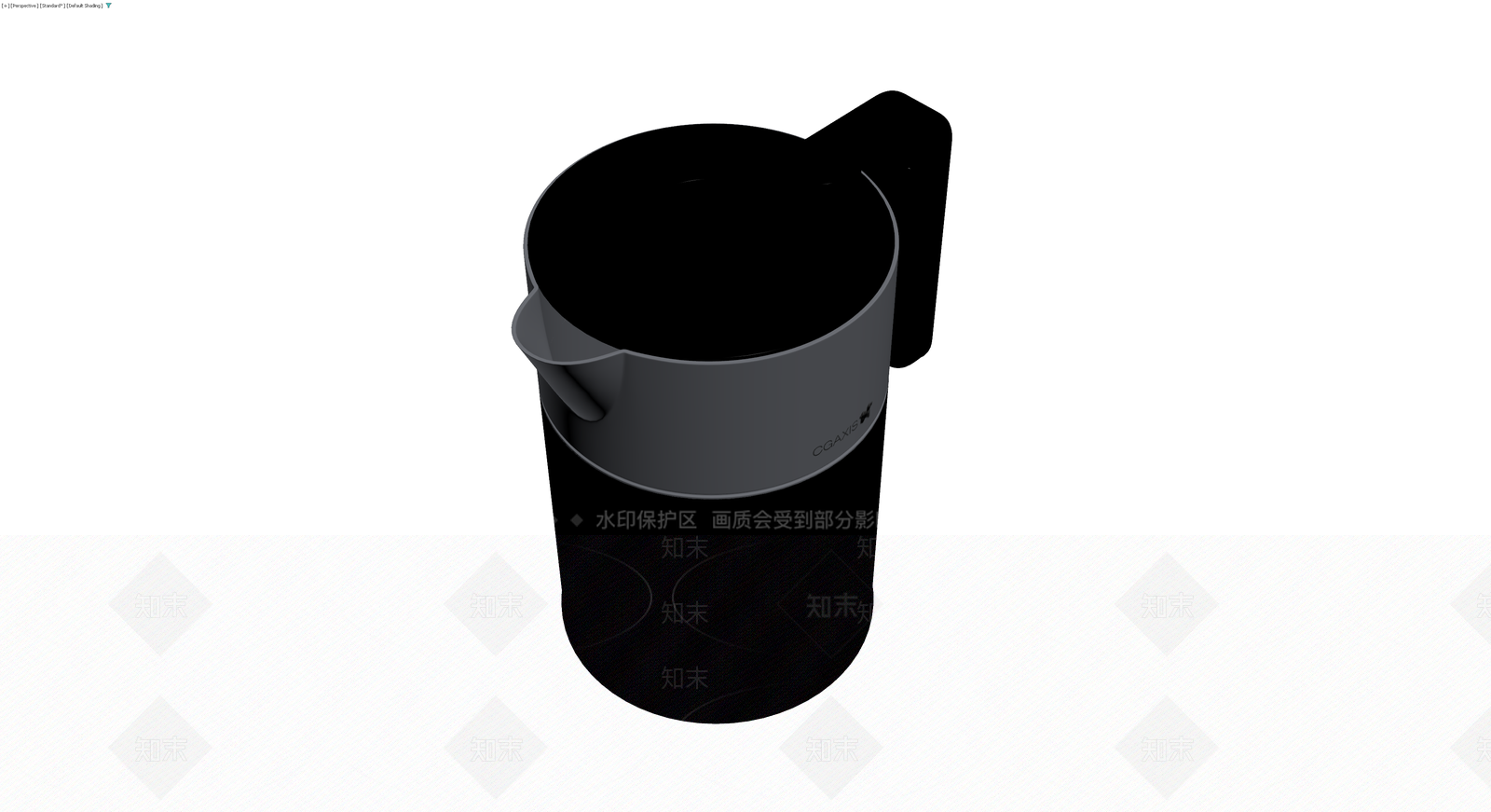 黑色带刻度量杯3D模型下载【ID:1229919795】