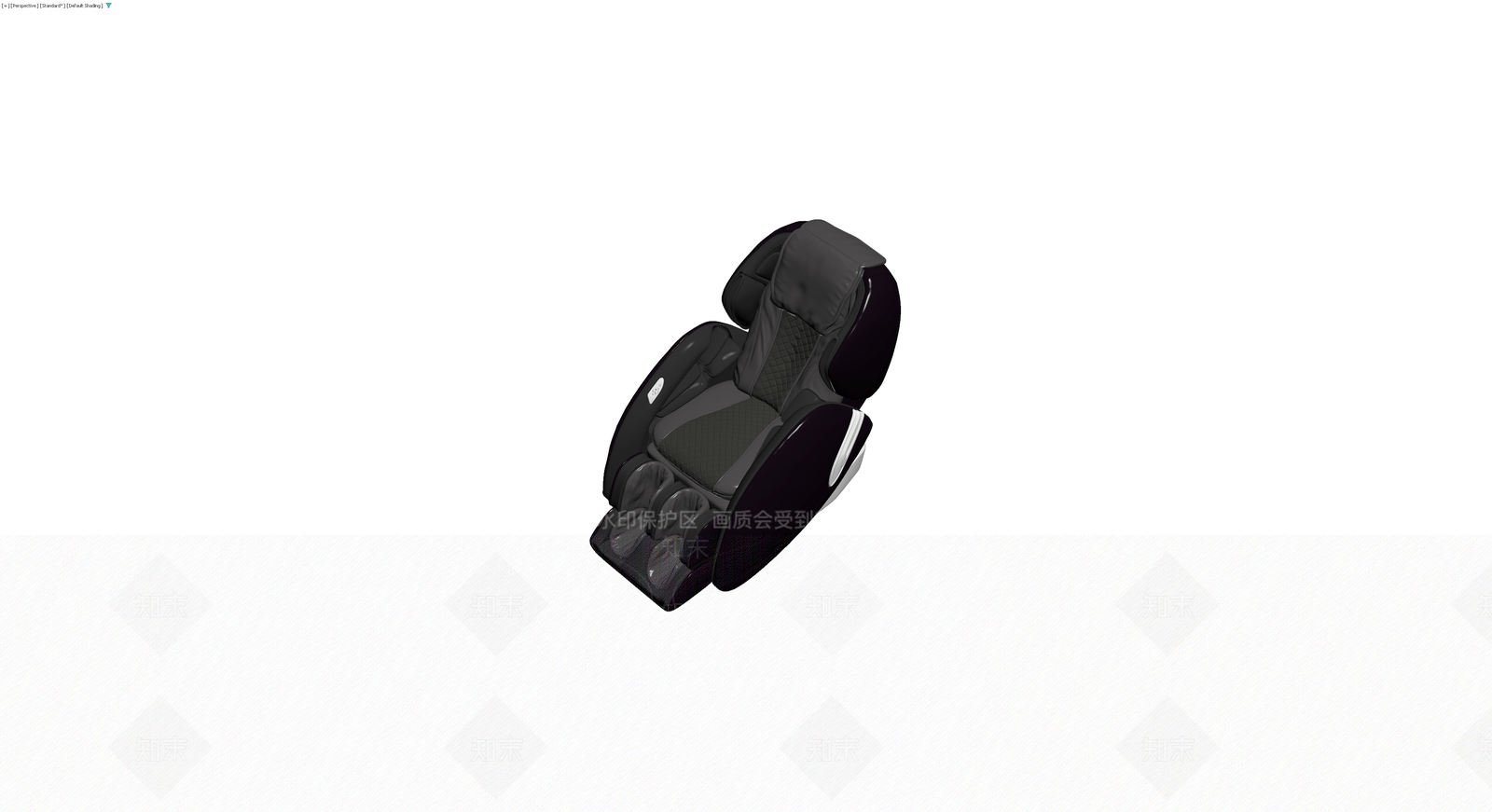 深灰色按摩椅3D模型下载【ID:1230590292】