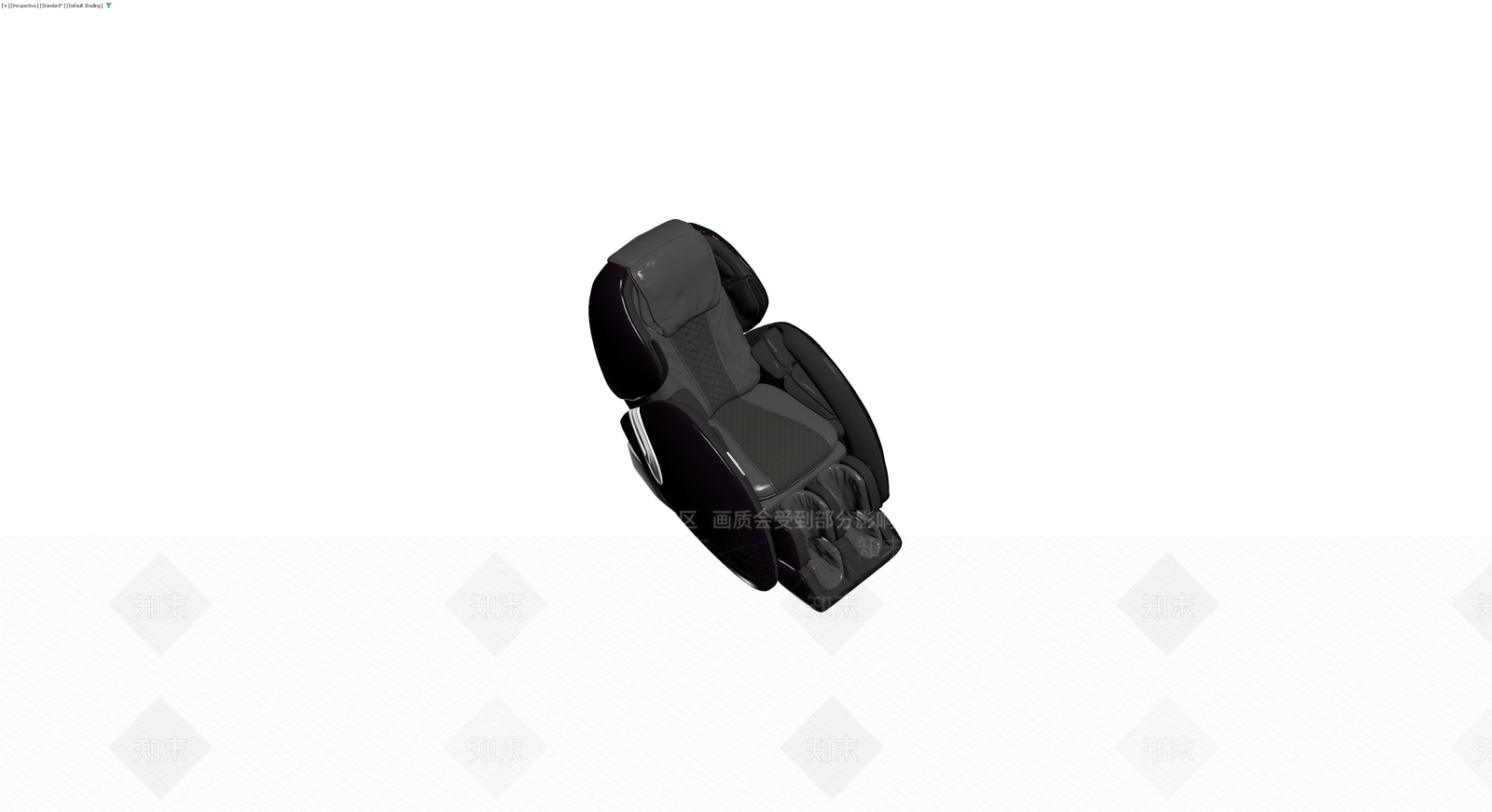 深灰色按摩椅3D模型下载【ID:1230590292】