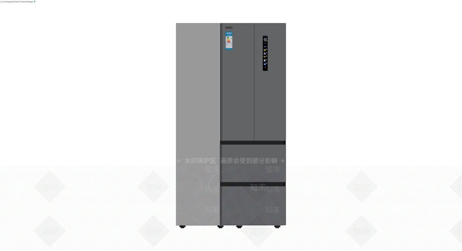 博世多门冰箱模型3D模型下载【ID:1230340252】