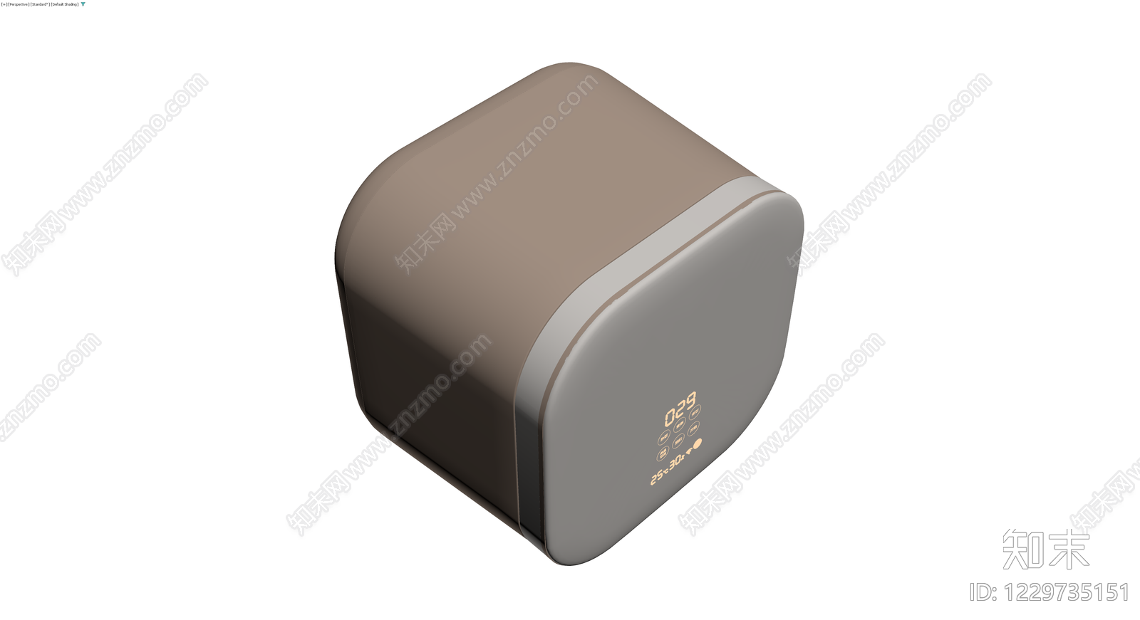 智能电饭煲灰模3D模型下载【ID:1229735151】