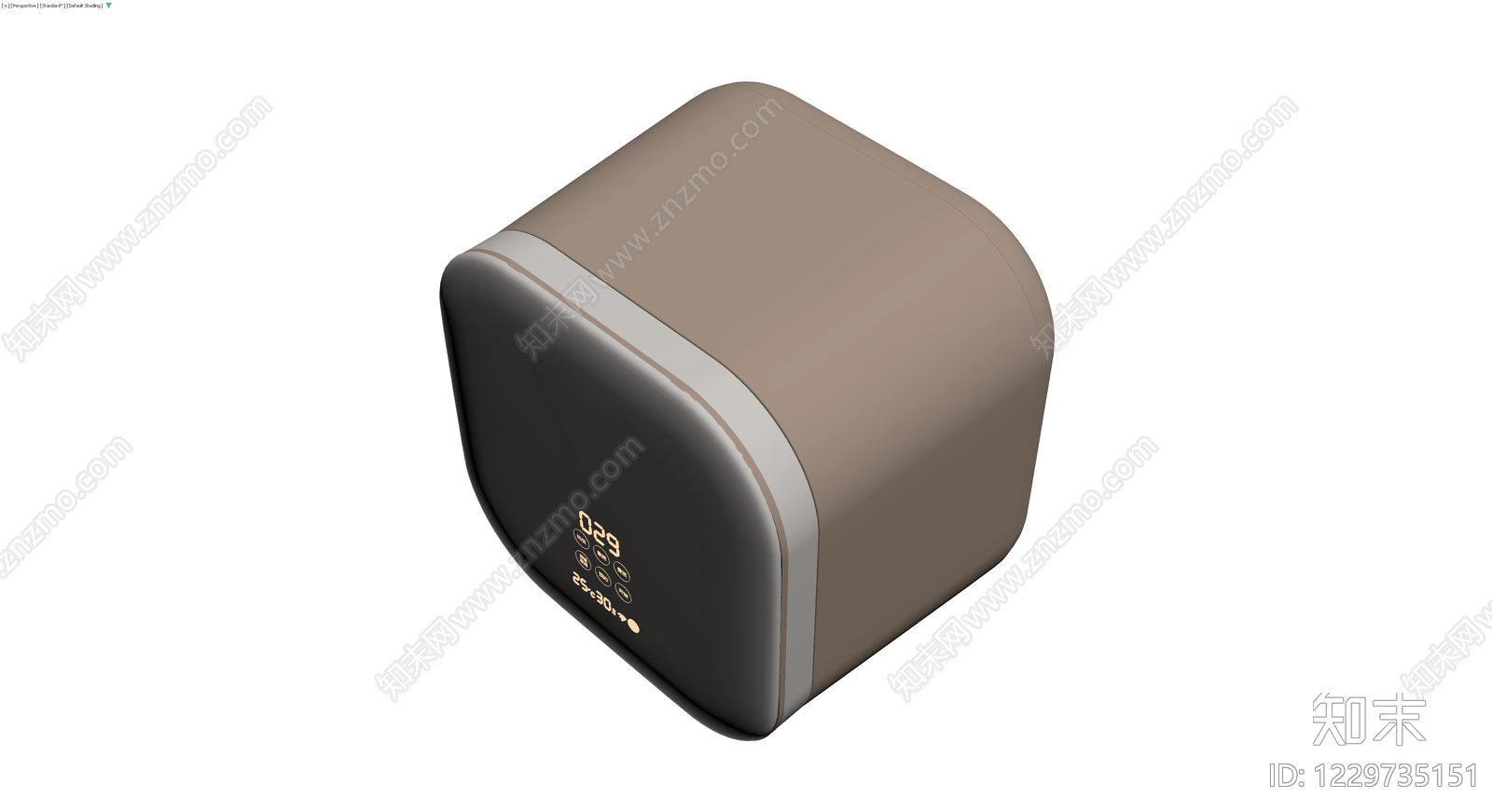 智能电饭煲灰模3D模型下载【ID:1229735151】