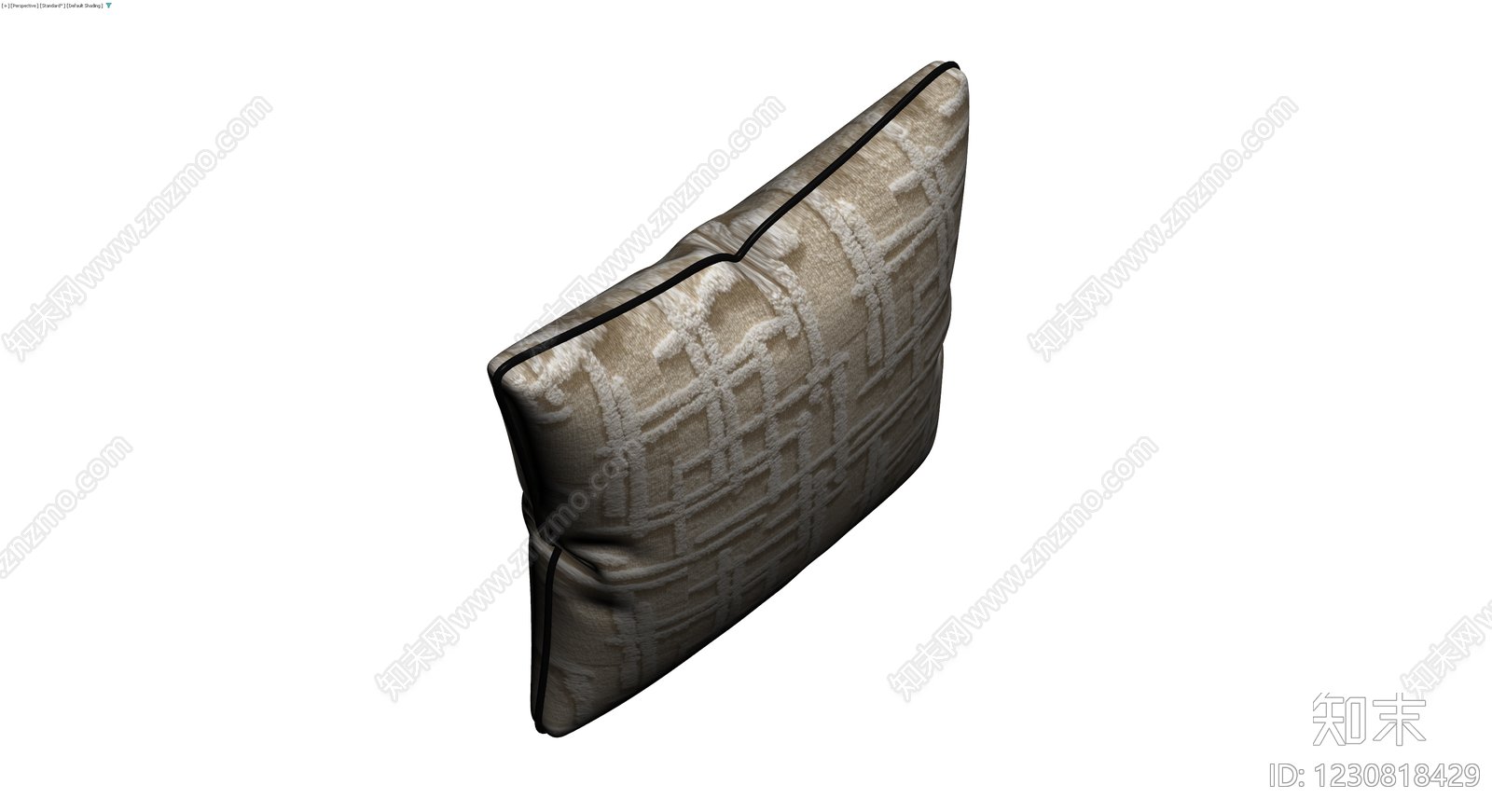 米色格纹抱枕3D模型下载【ID:1230818429】