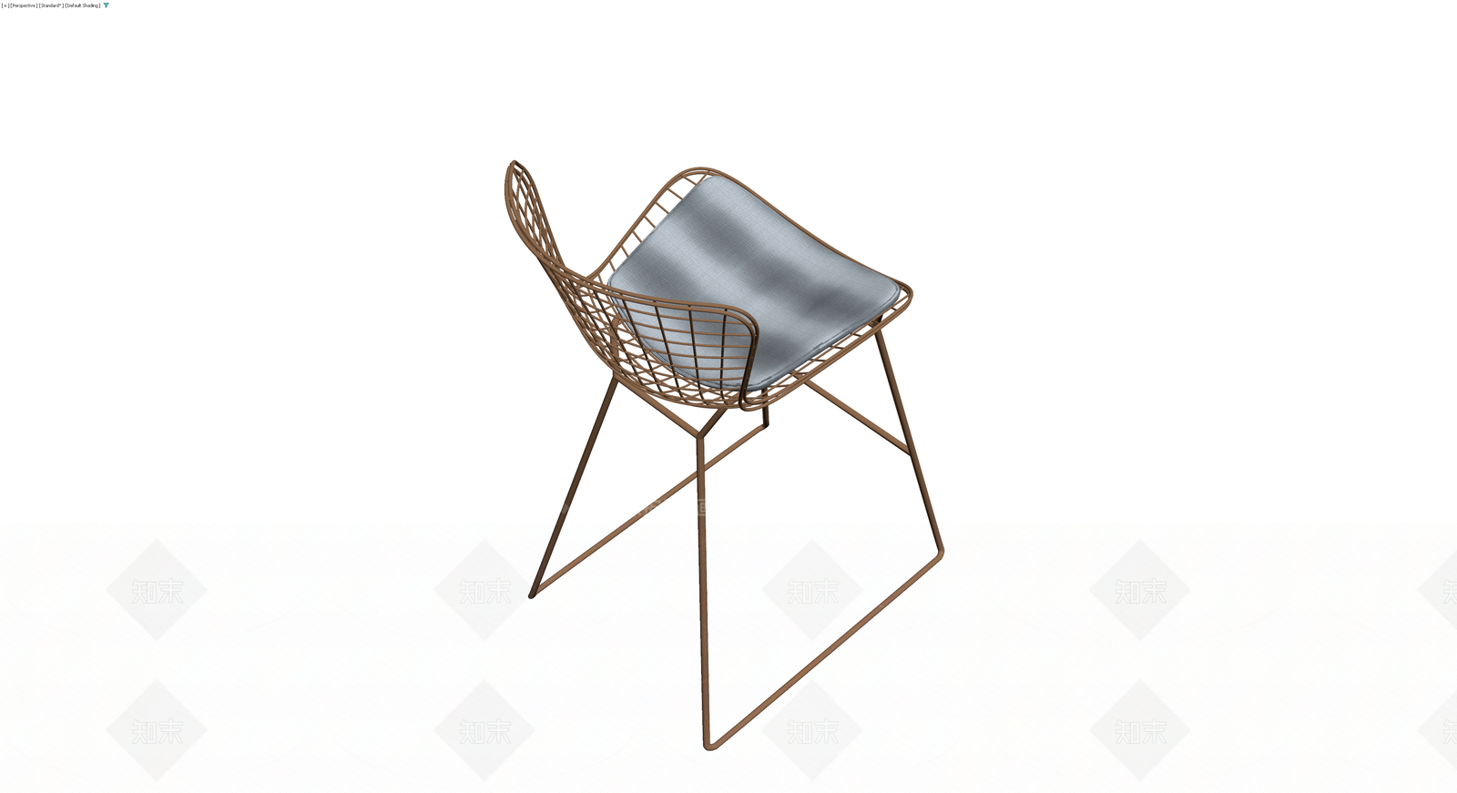 金属网格高脚椅3D模型下载【ID:1230398385】