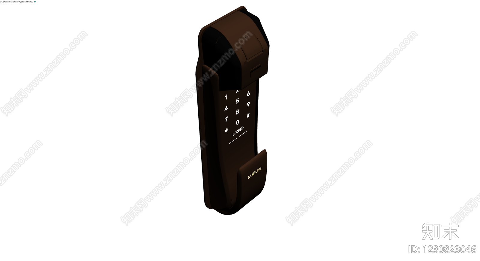 三星智能门锁3D模型下载【ID:1230823046】