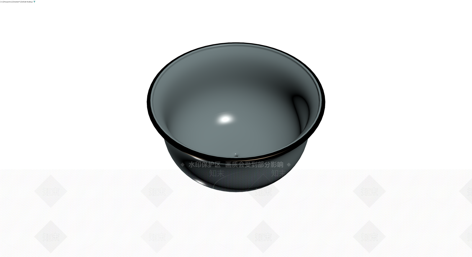 深色光滑造型碗3D模型下载【ID:1229854645】
