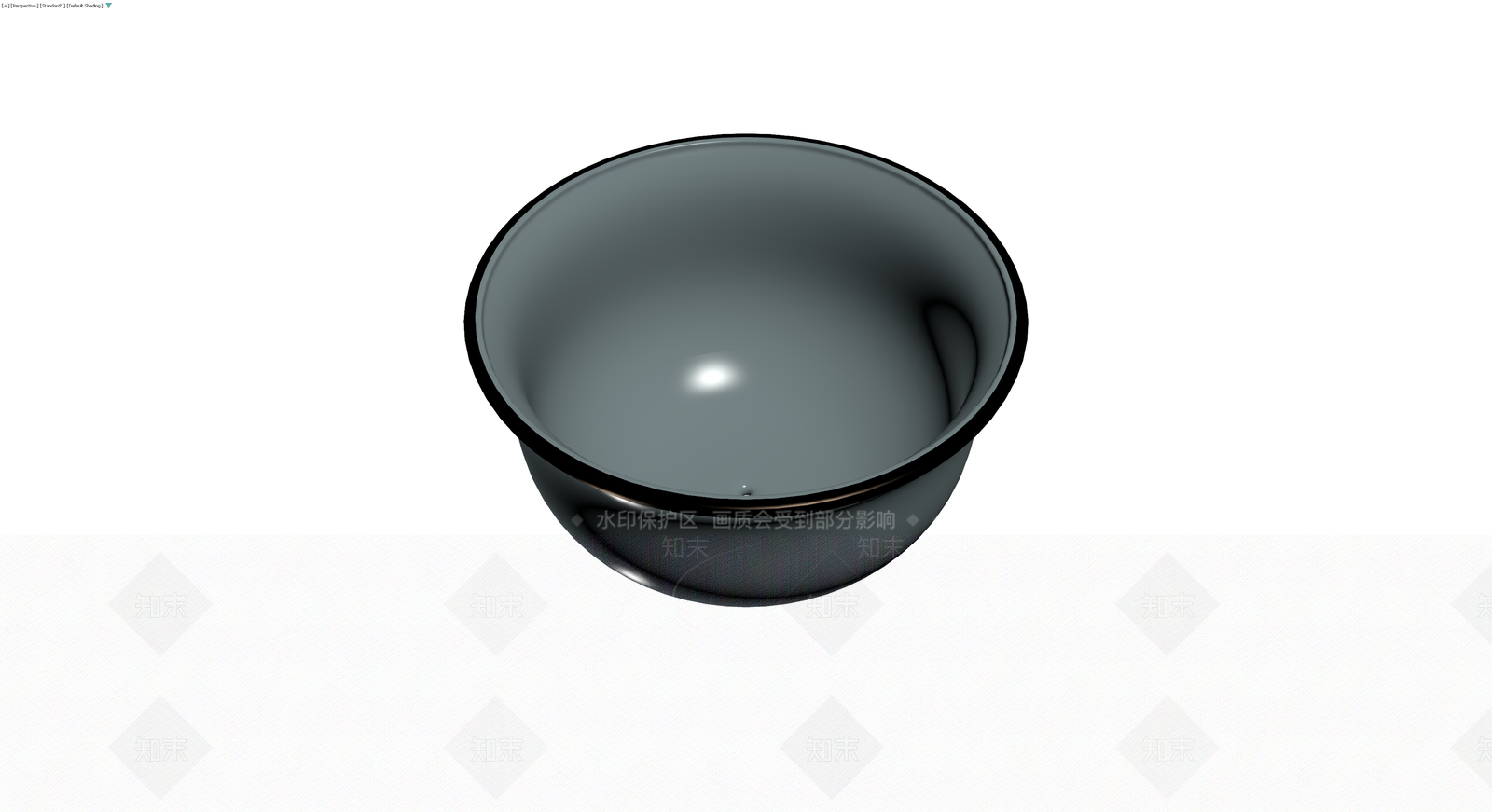 深色光滑造型碗3D模型下载【ID:1229854645】