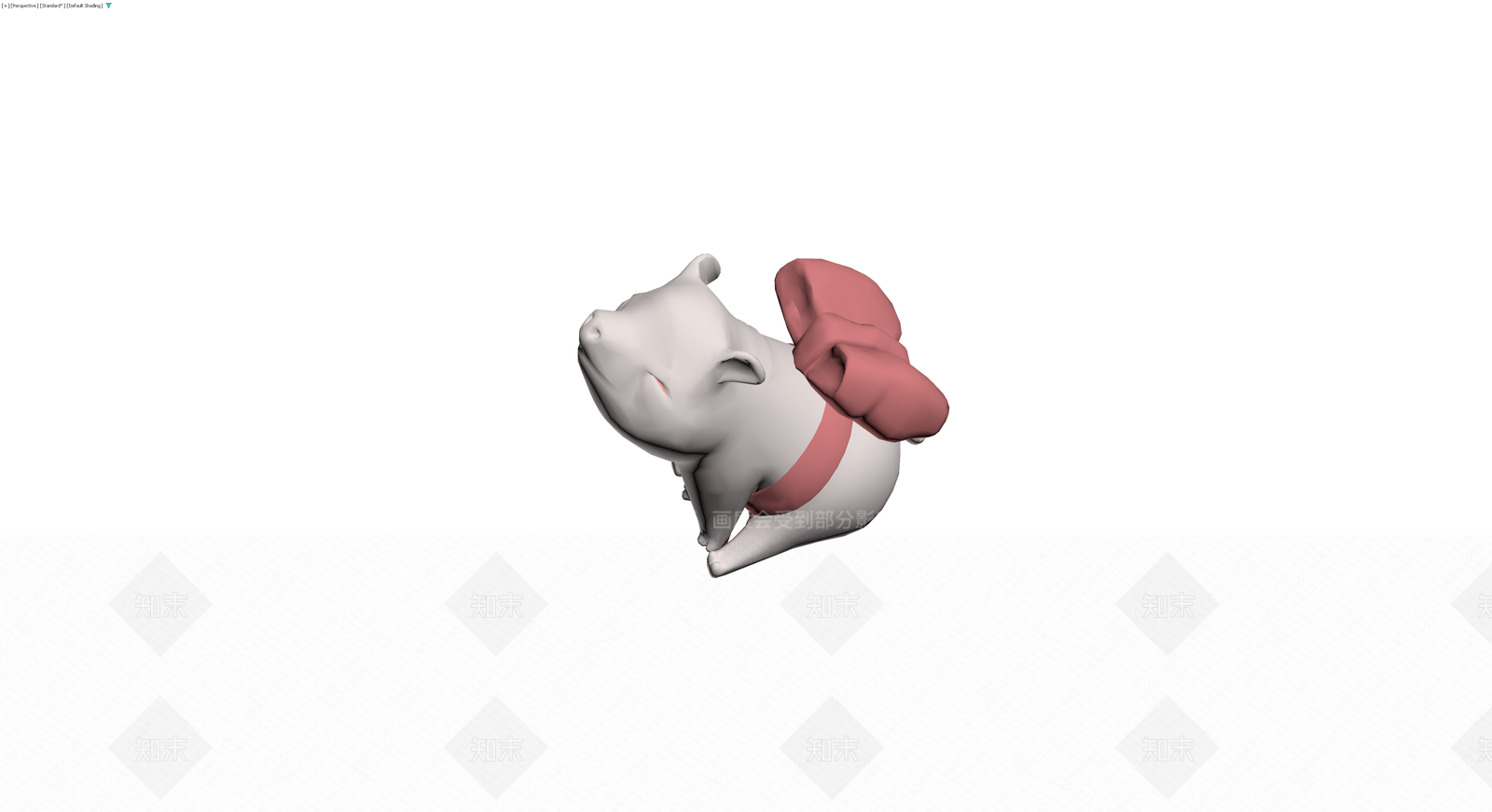 背书包的白猪雕塑3D模型下载【ID:1230172271】