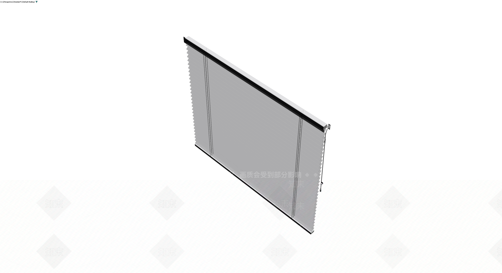 灰色百叶窗组件3D模型下载【ID:1230332629】