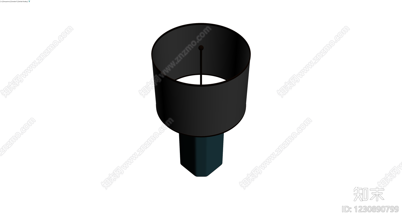 深蓝底座台灯3D模型下载【ID:1230890799】