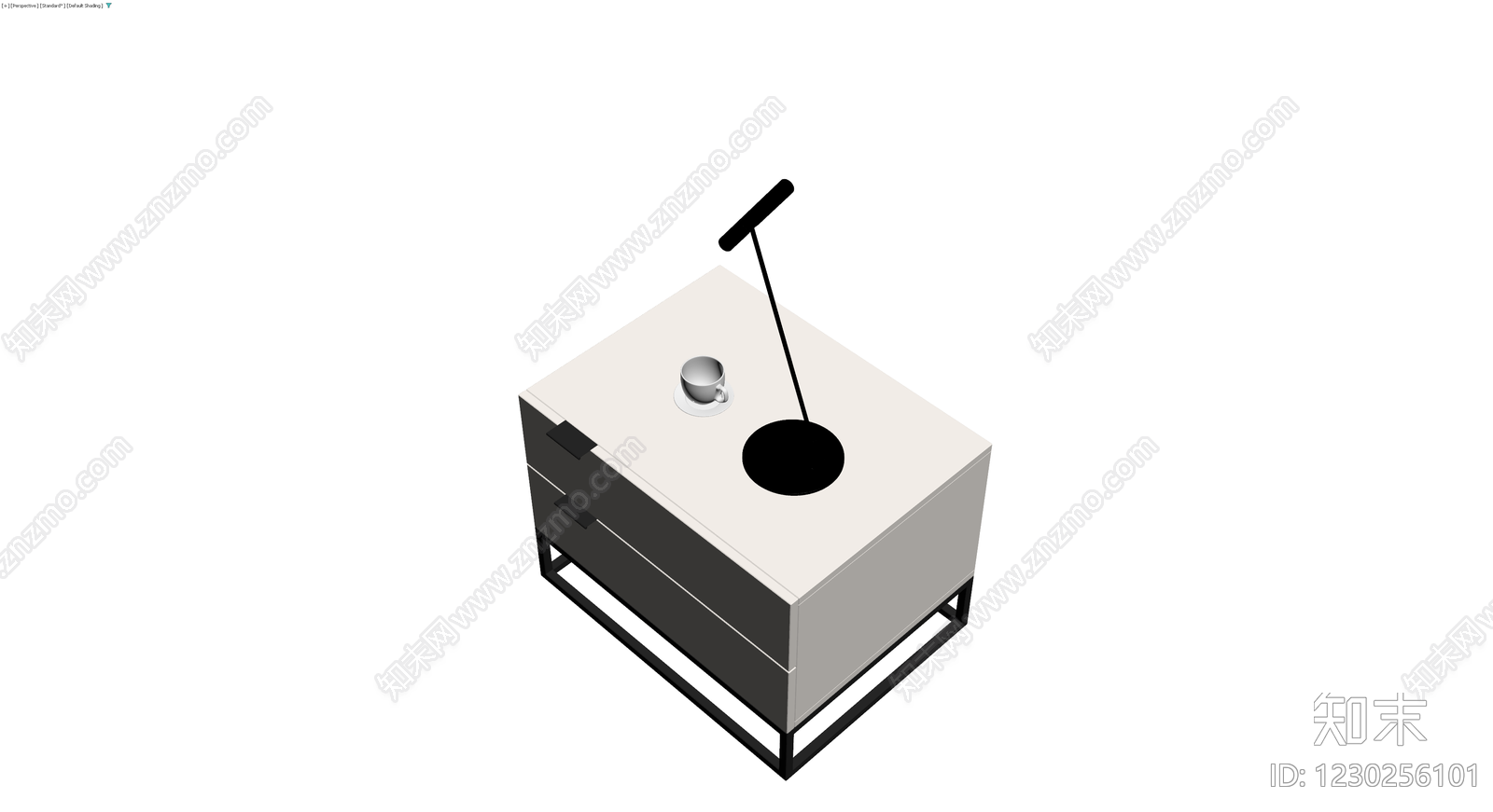 现代风格床头柜组合3D模型下载【ID:1230256101】