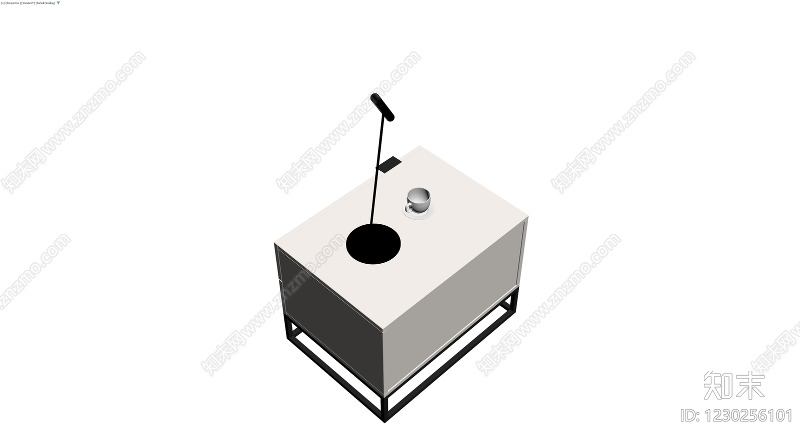 现代风格床头柜组合3D模型下载【ID:1230256101】