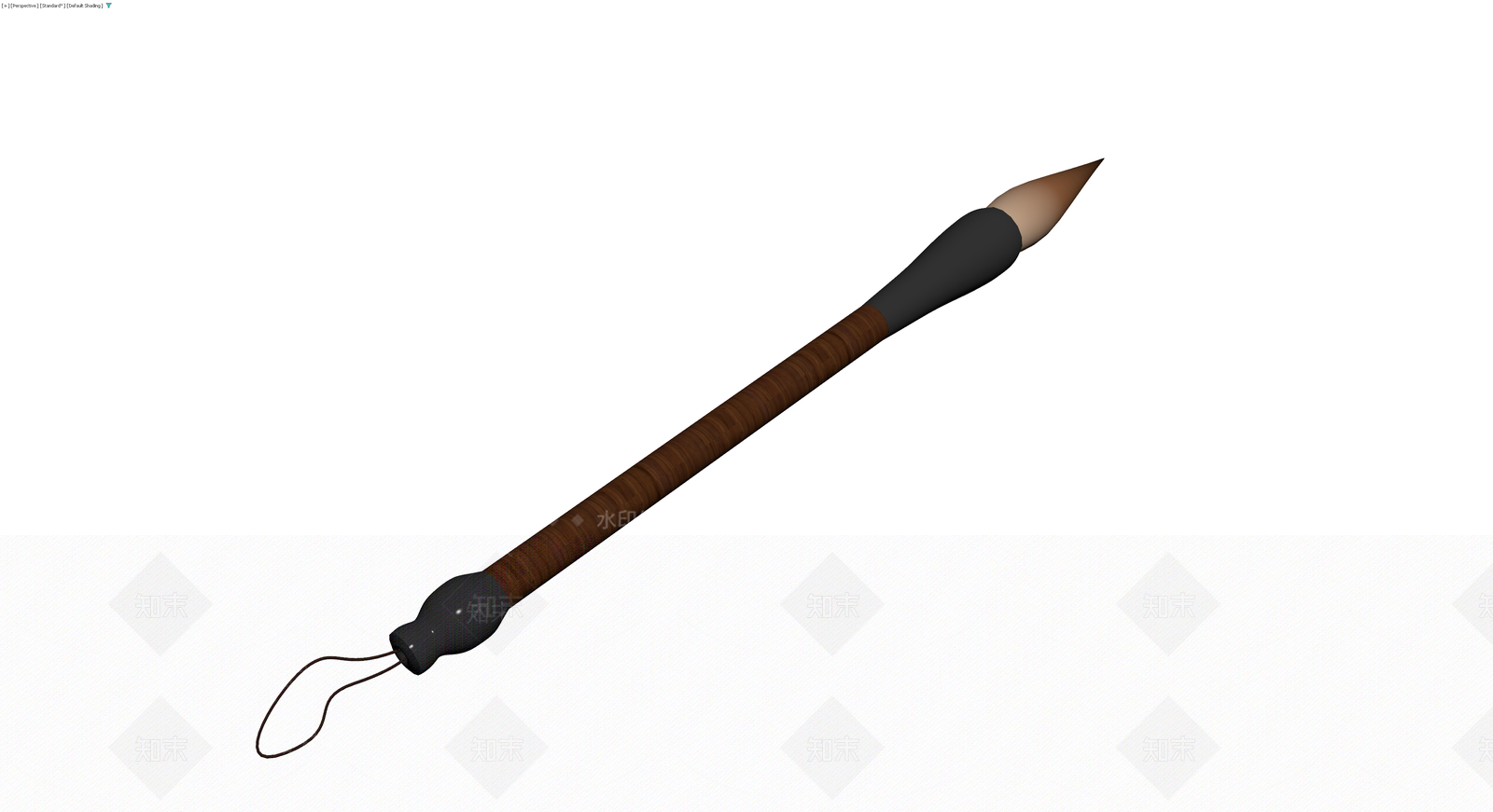 传统毛笔模型3D模型下载【ID:1230591462】