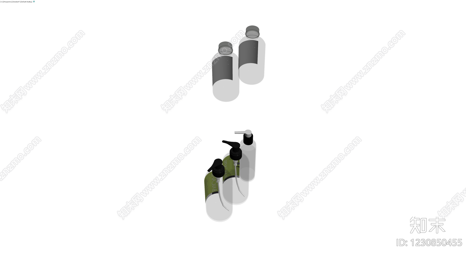 洗护用品组合模型3D模型下载【ID:1230850455】