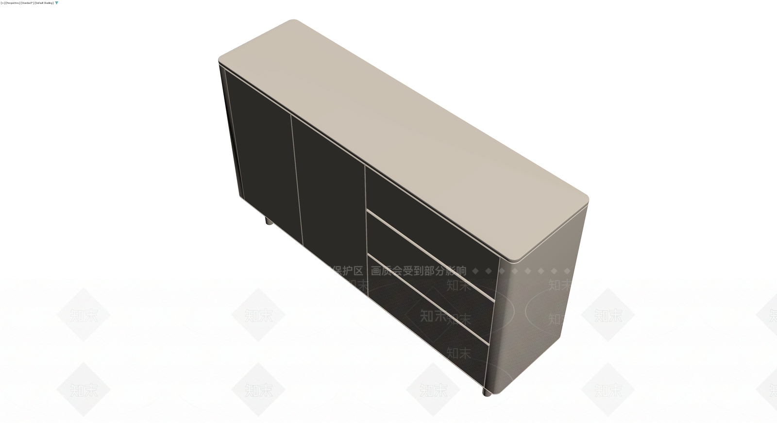 现代简约风格储物柜3D模型下载【ID:1230156950】