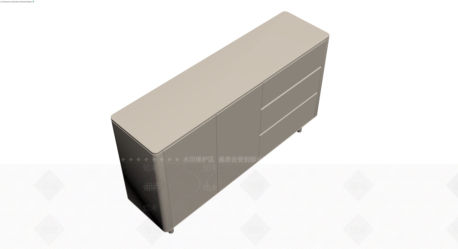 现代简约风格储物柜3D模型下载【ID:1230156950】