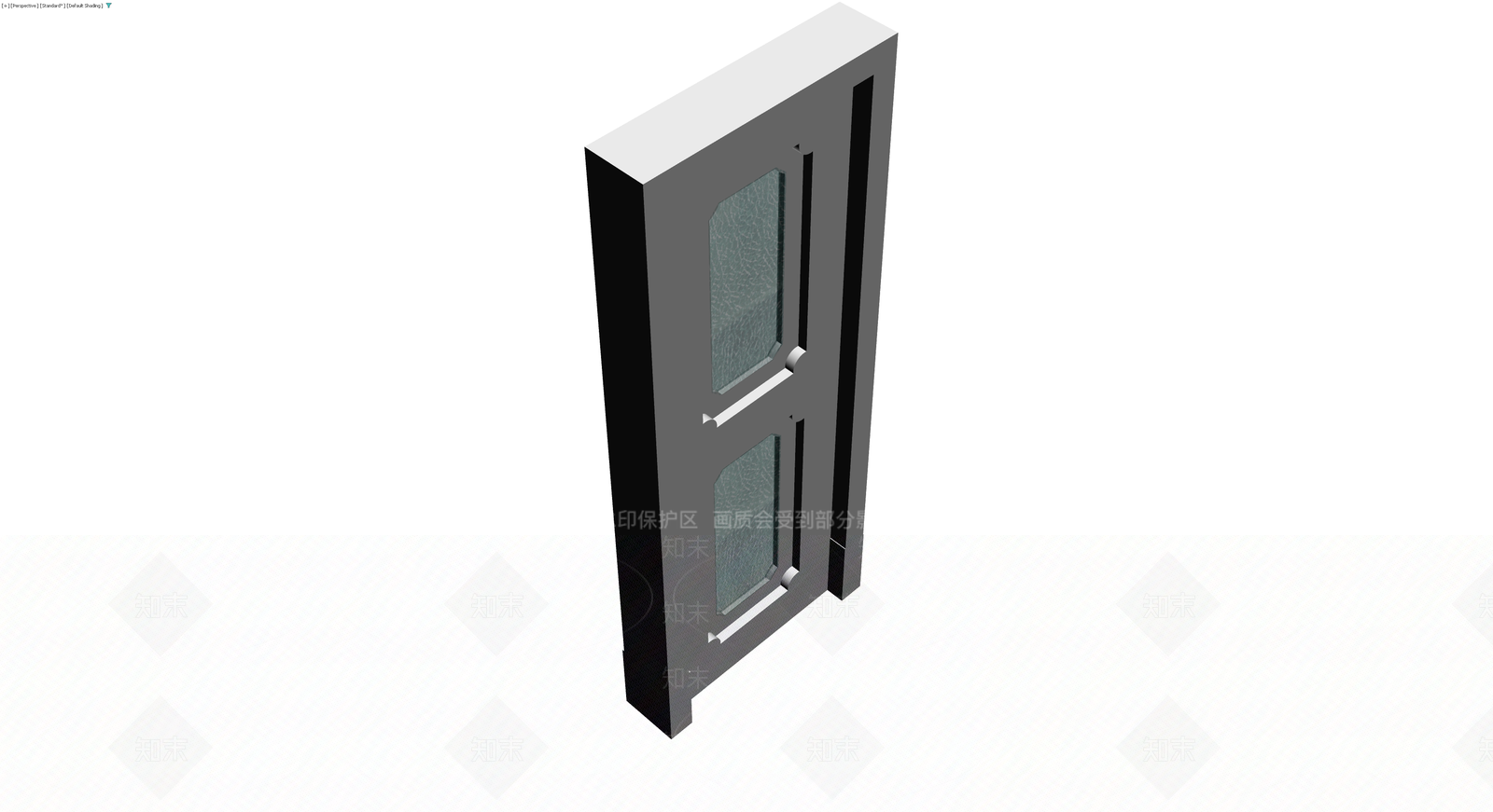 带框双玻璃门组件3D模型下载【ID:1230110675】
