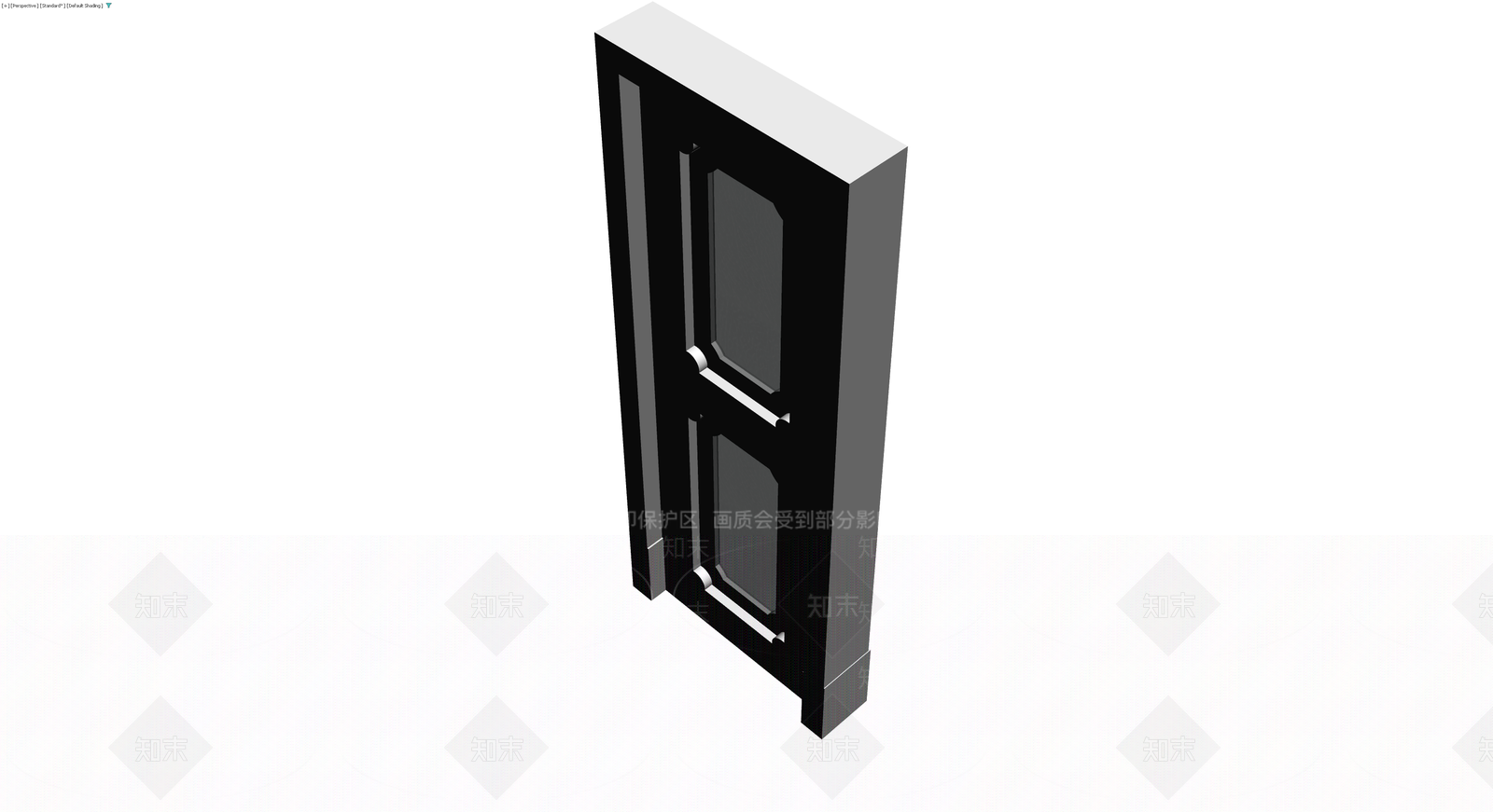 带框双玻璃门组件3D模型下载【ID:1230110675】