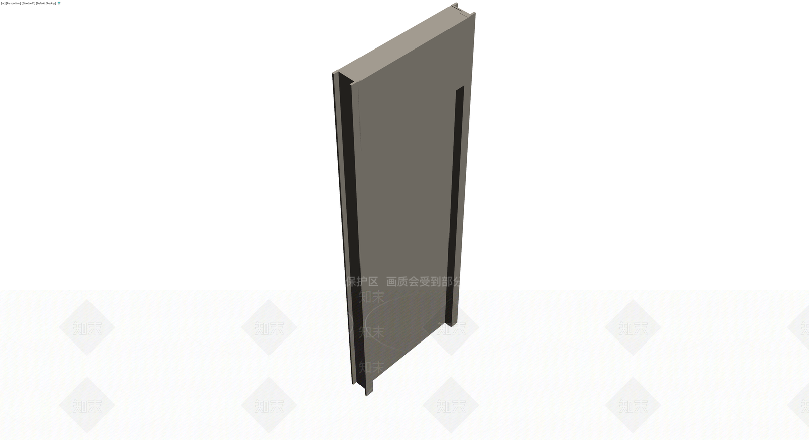 现代风格竖条纹单开门3D模型下载【ID:1230100180】
