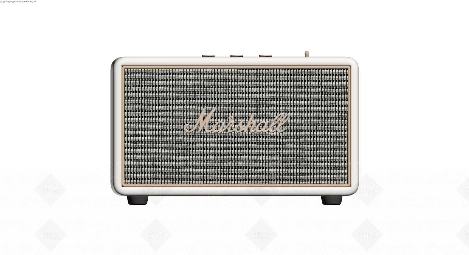 白色Marshall音箱3D模型下载【ID:1230435283】