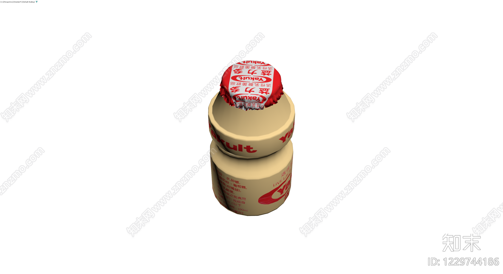 益力多乳酸菌饮品瓶3D模型下载【ID:1229744186】