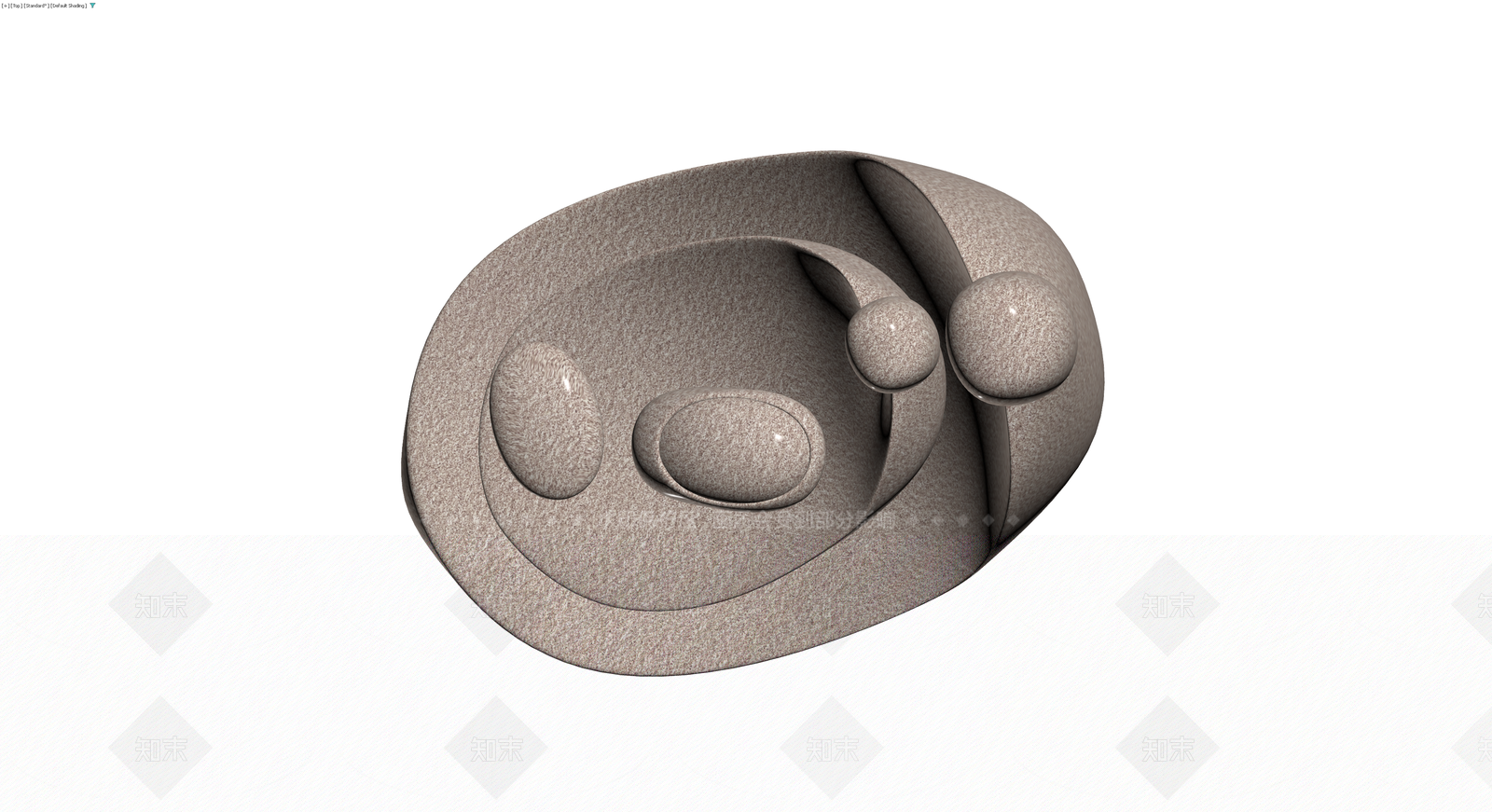 抽象人物雕塑摆件3D模型下载【ID:1229903400】