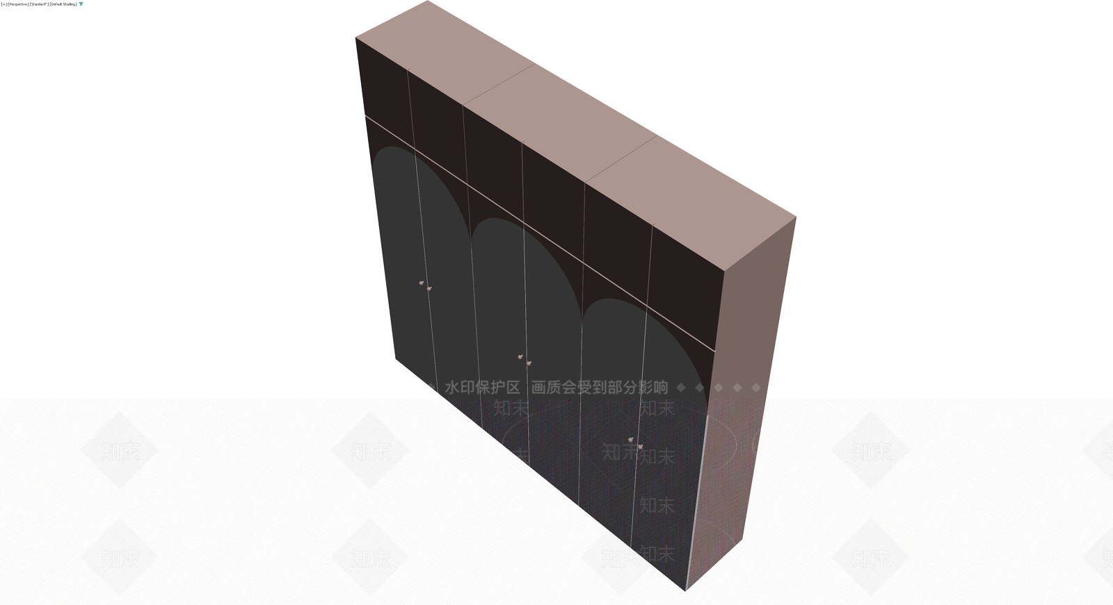拱形门衣柜3D模型下载【ID:1229853254】