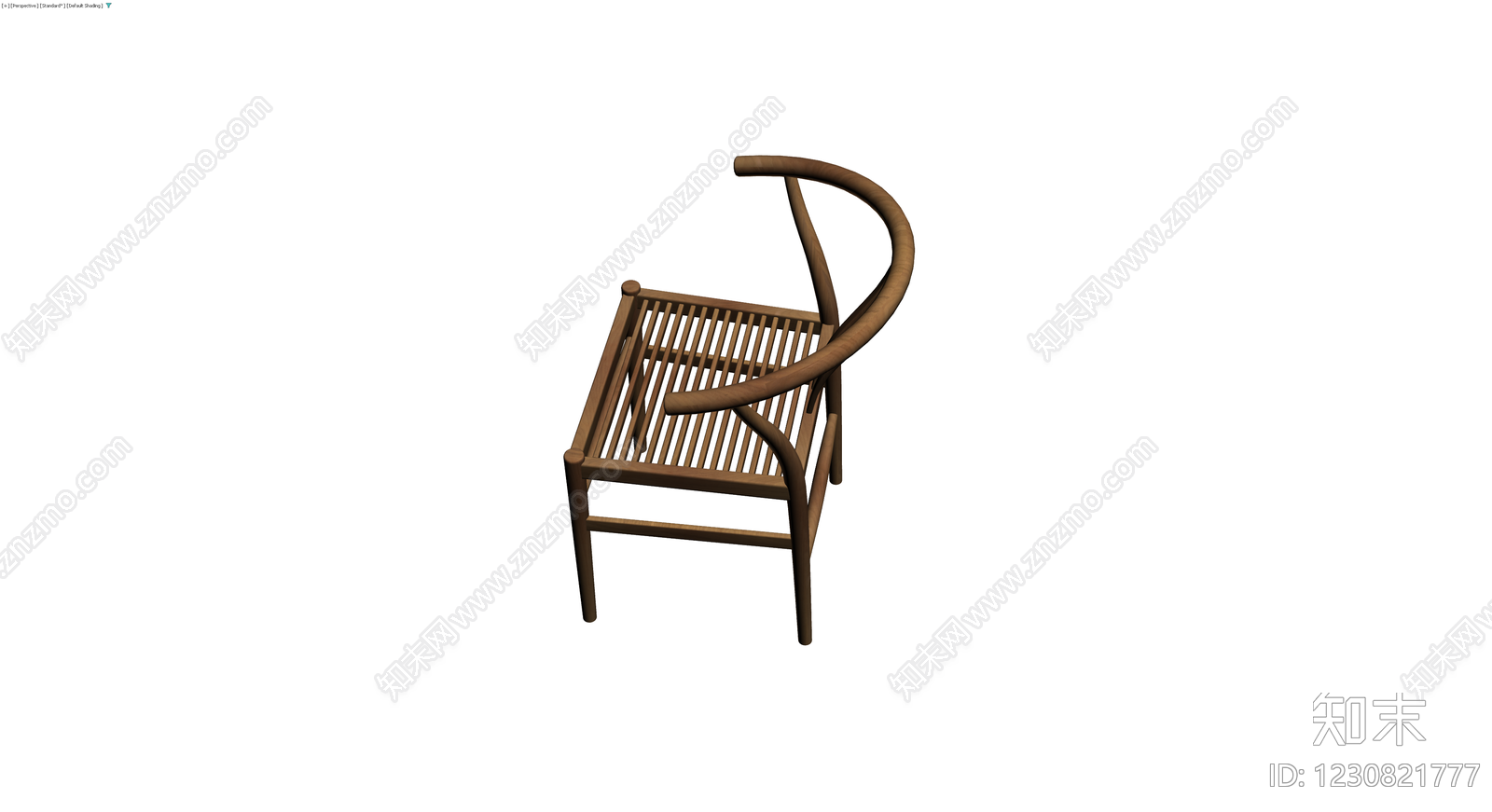 中式圈椅木质模型3D模型下载【ID:1230821777】
