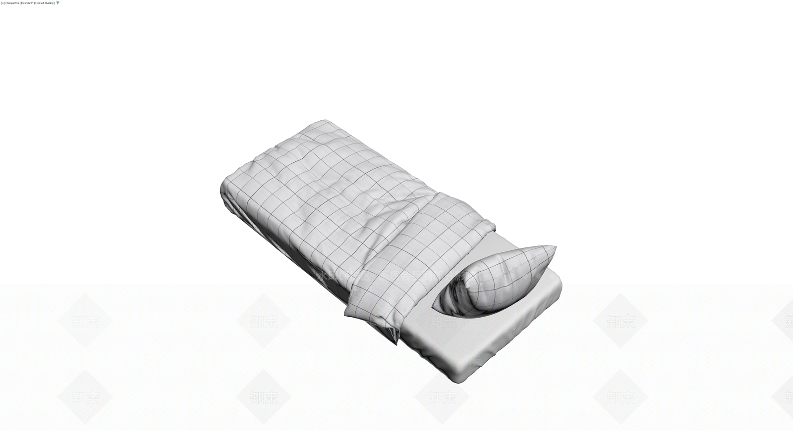 格纹床品组合模型3D模型下载【ID:1230609597】