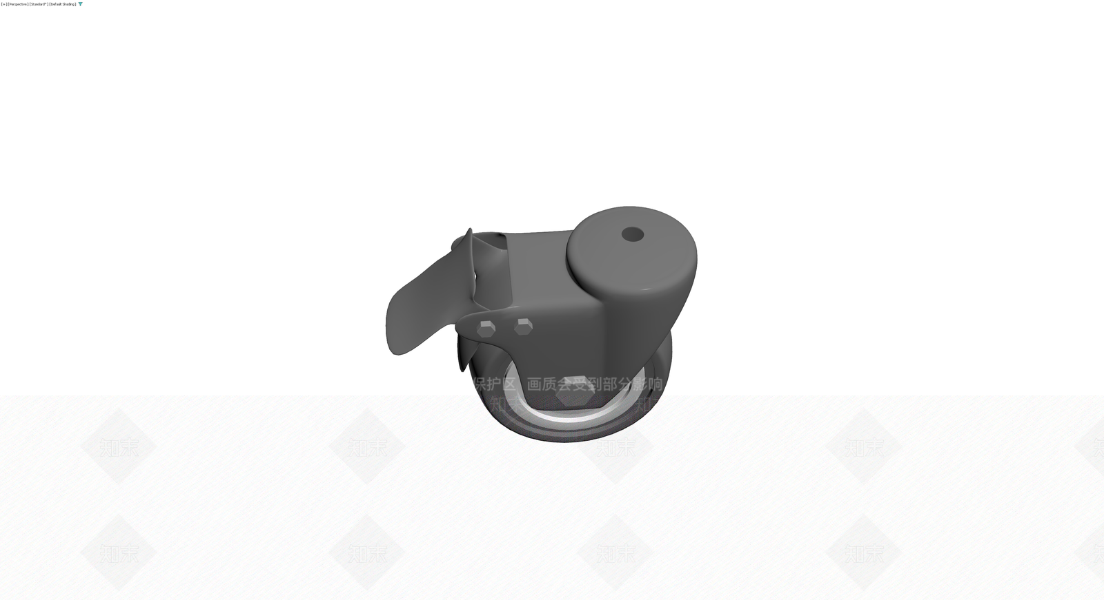 带刹车脚轮组件3D模型下载【ID:1229691356】