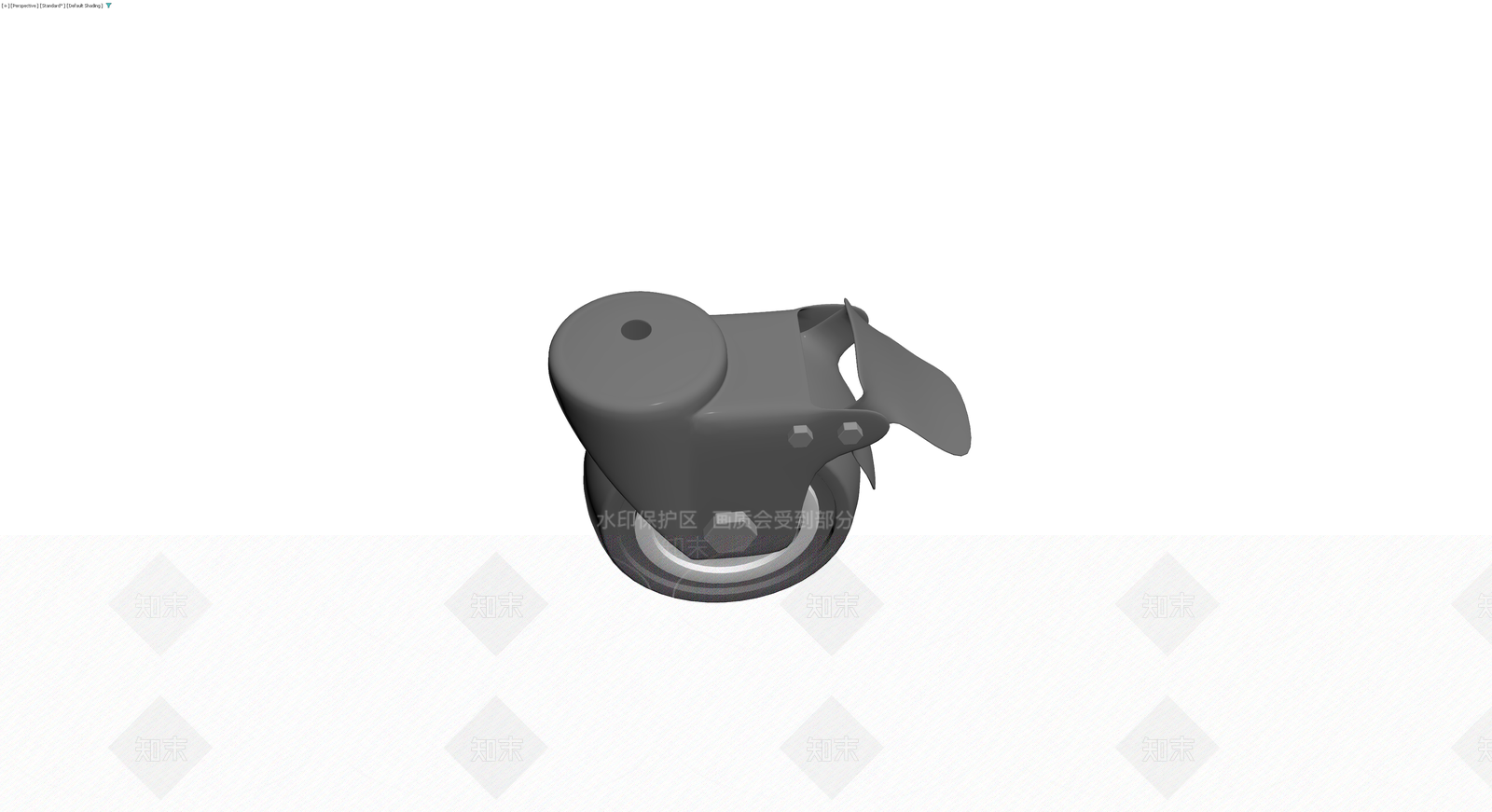 带刹车脚轮组件3D模型下载【ID:1229691356】