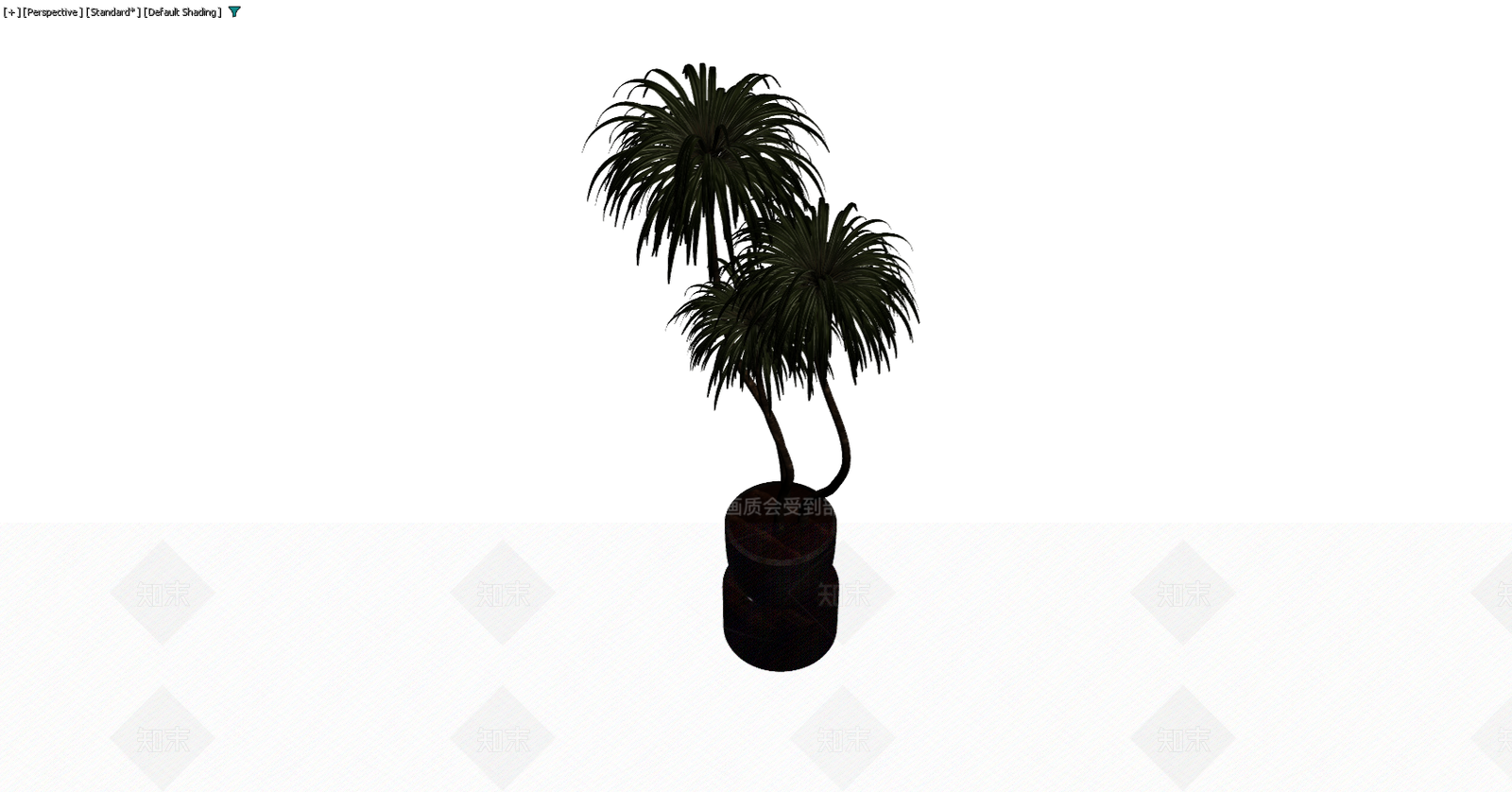 双干盆栽植物模型3D模型下载【ID:1229586150】
