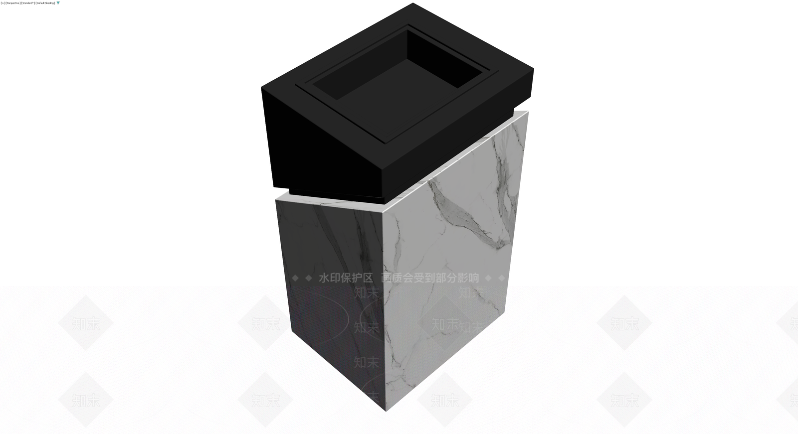 大理石纹理黑色底座3D模型下载【ID:1230444172】