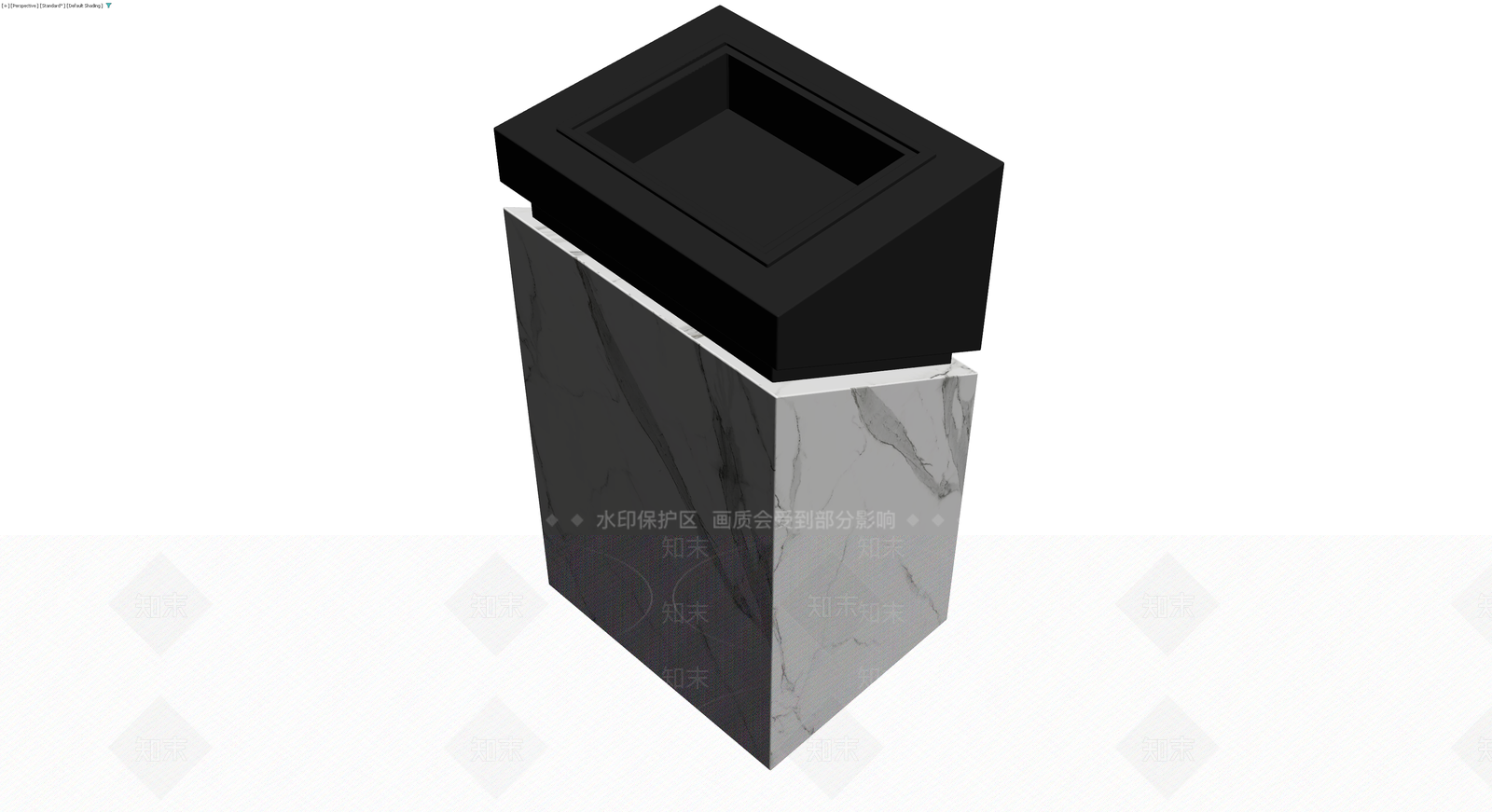 大理石纹理黑色底座3D模型下载【ID:1230444172】