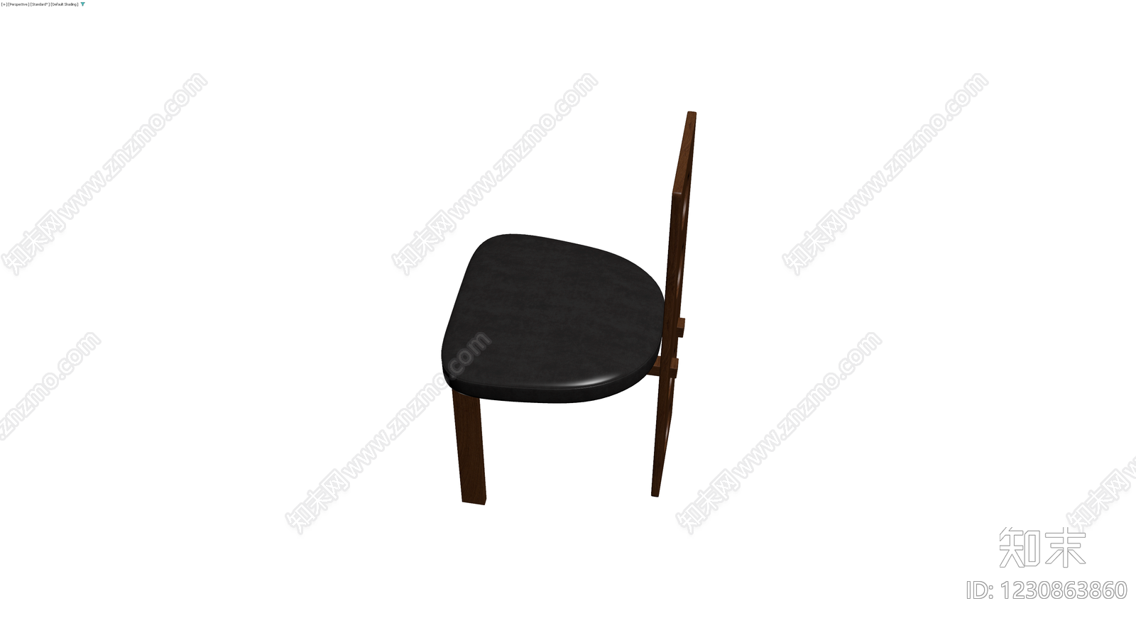 木质圆孔靠背椅3D模型下载【ID:1230863860】