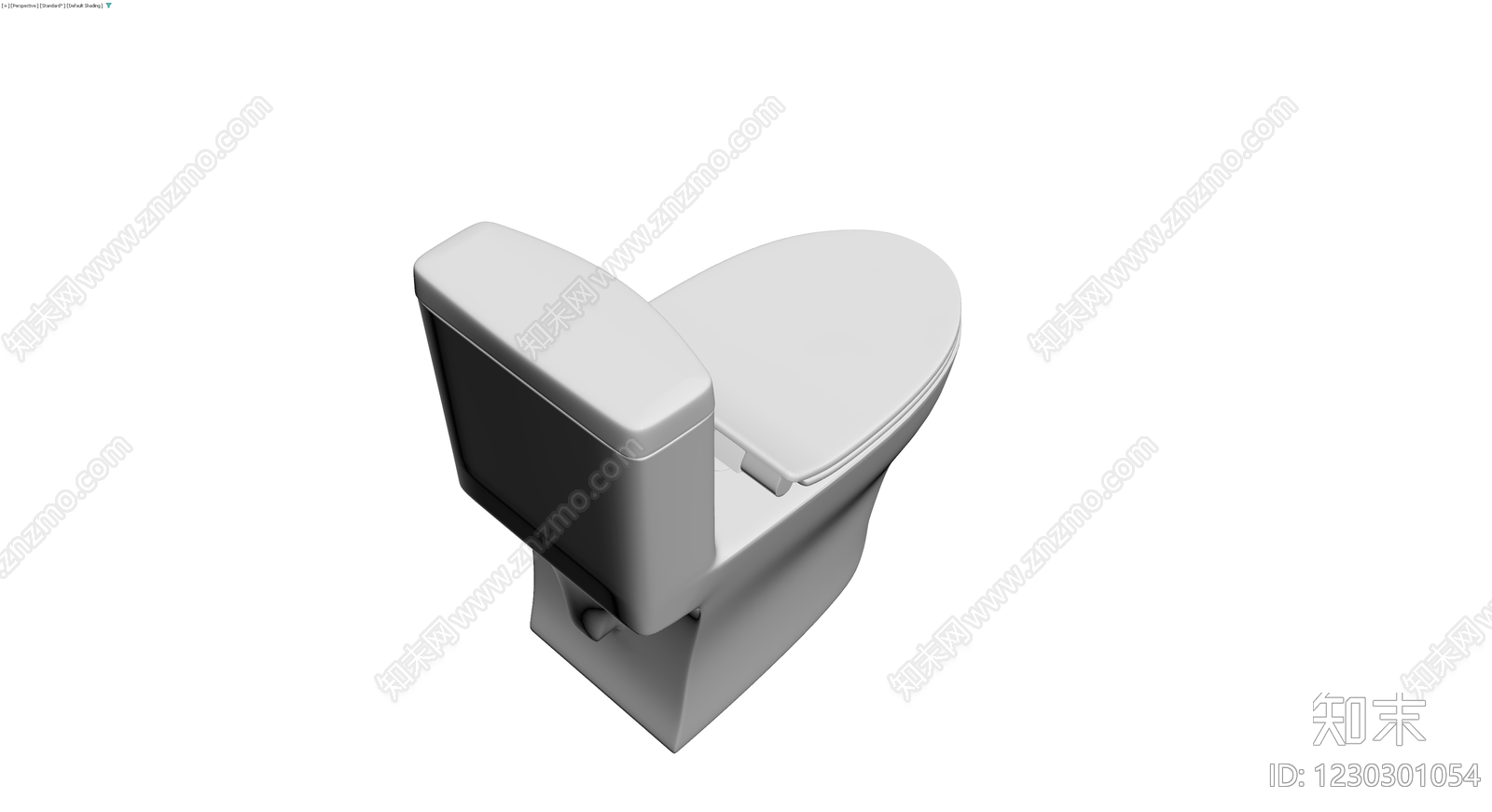 现代连体马桶灰模3D模型下载【ID:1230301054】