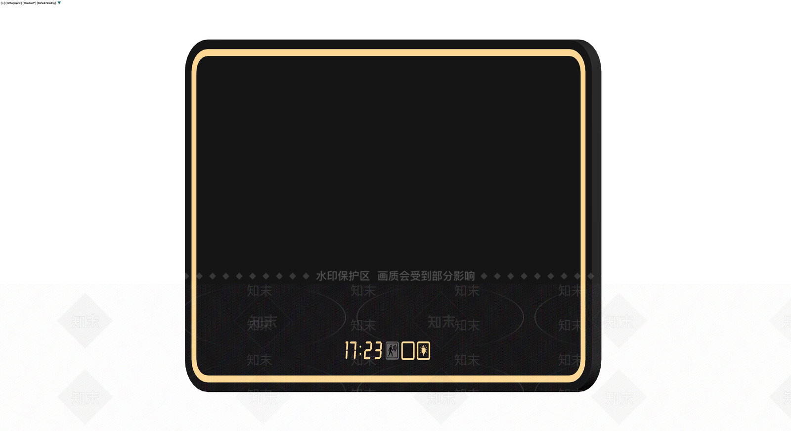 黑色智能面板设备3D模型下载【ID:1230613862】