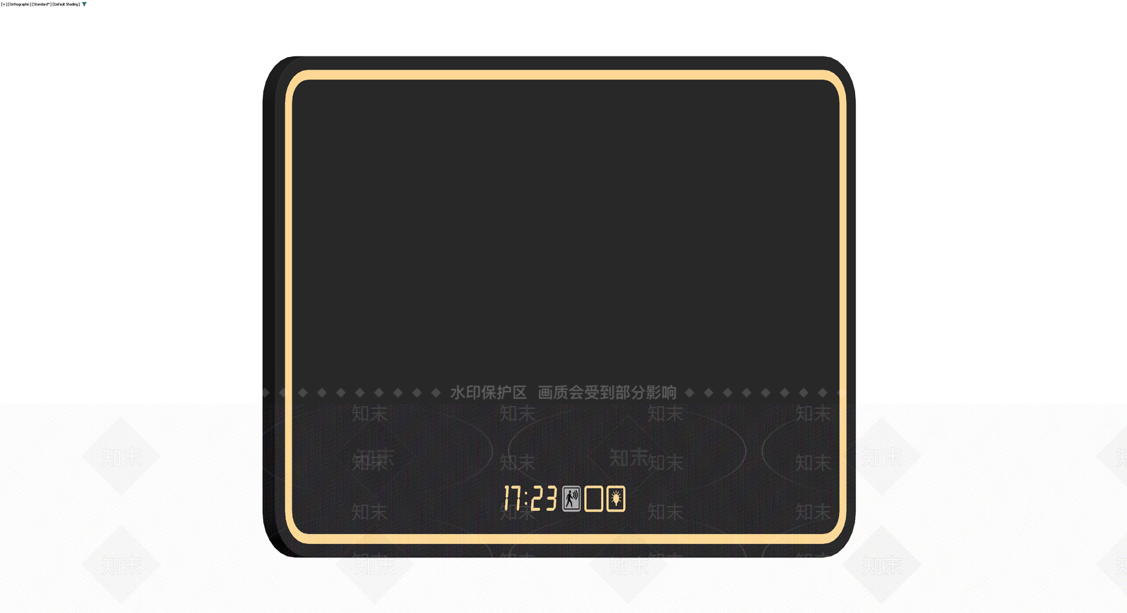 黑色智能面板设备3D模型下载【ID:1230613862】