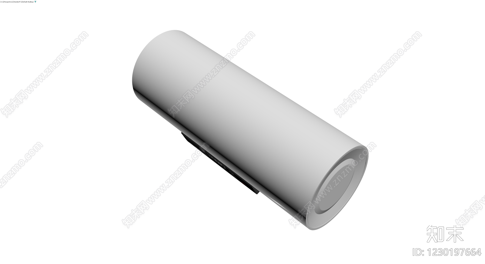 灰色卧式电热水器3D模型下载【ID:1230197664】