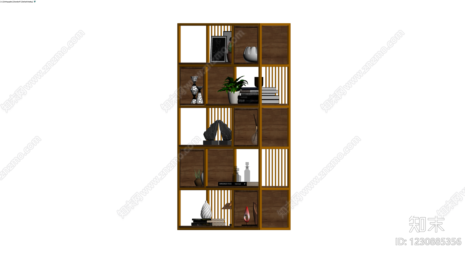 现代风格组合置物架3D模型下载【ID:1230885356】