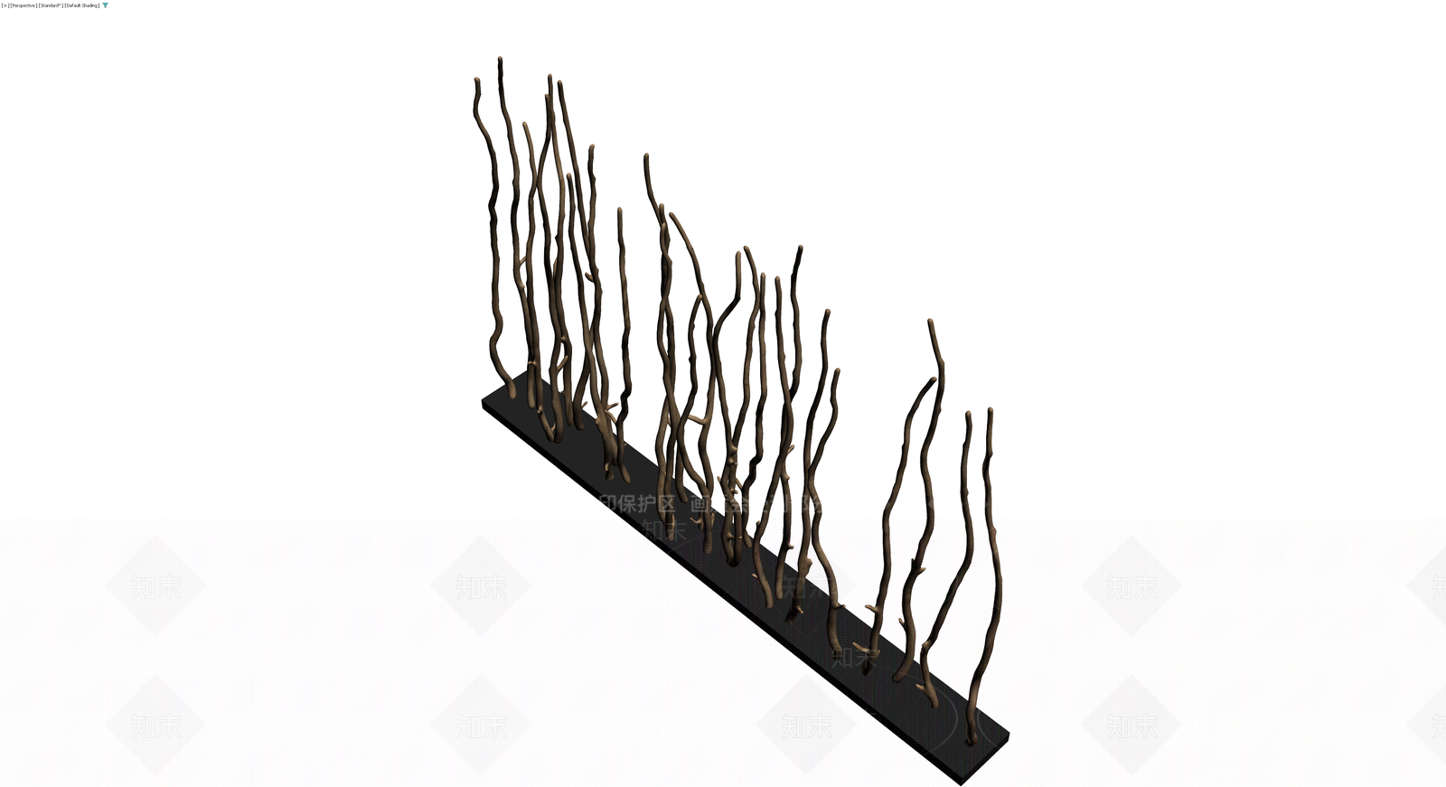 枯枝植物景观组合3D模型下载【ID:1230596083】