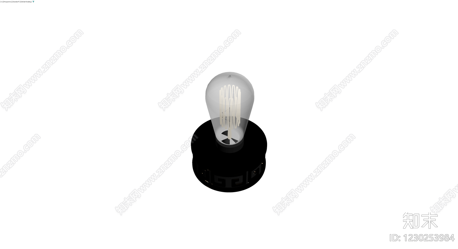复古底座灯泡组件3D模型下载【ID:1230253984】
