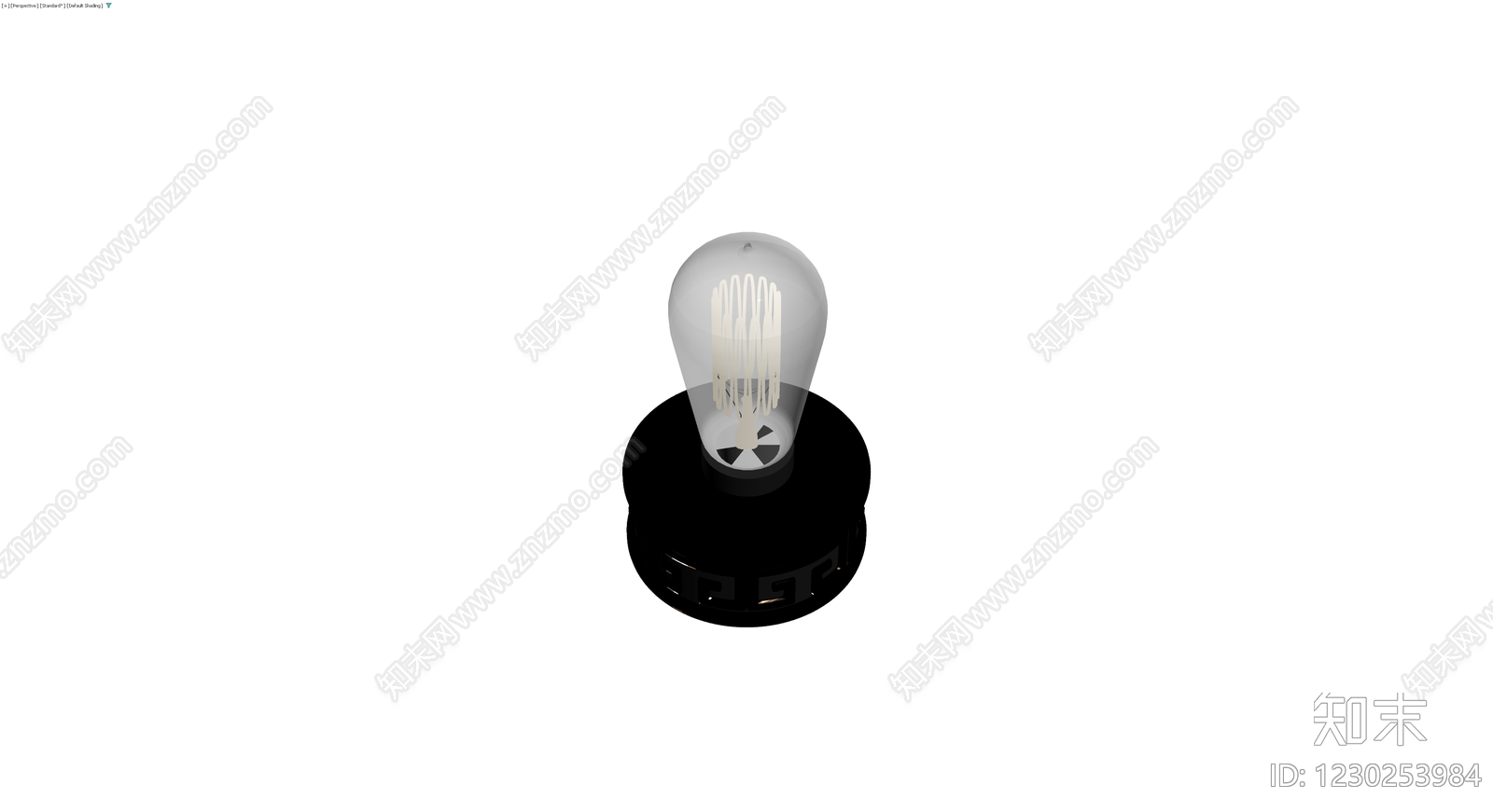 复古底座灯泡组件3D模型下载【ID:1230253984】