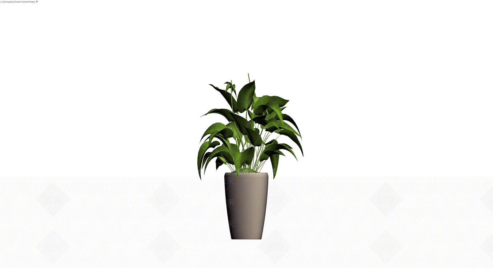 灰模室内盆栽植物3D模型下载【ID:1229649495】