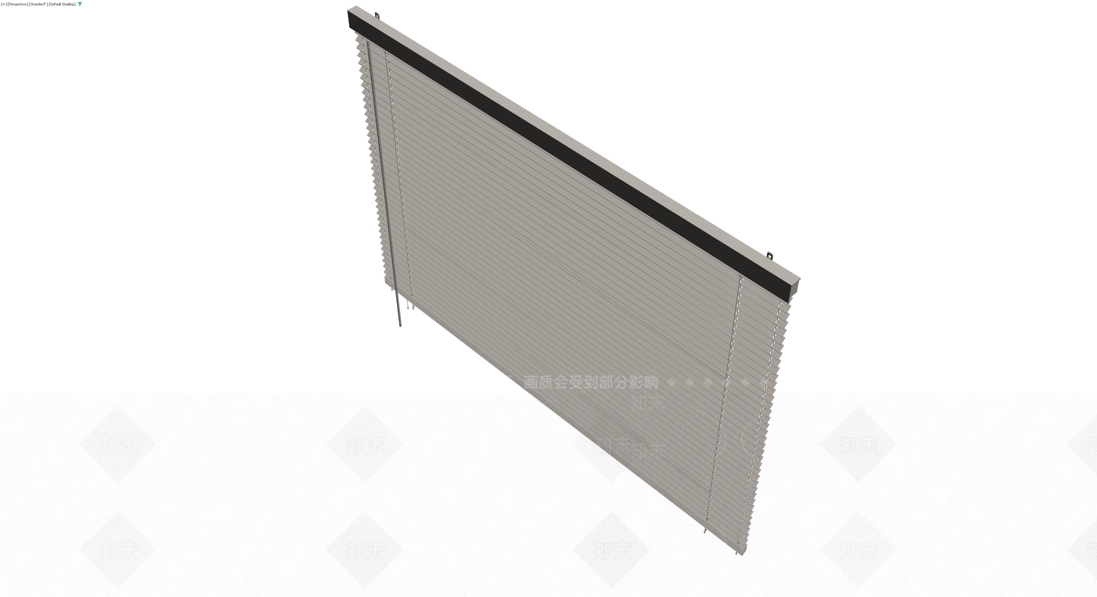 灰色百叶窗组件3D模型下载【ID:1230616891】