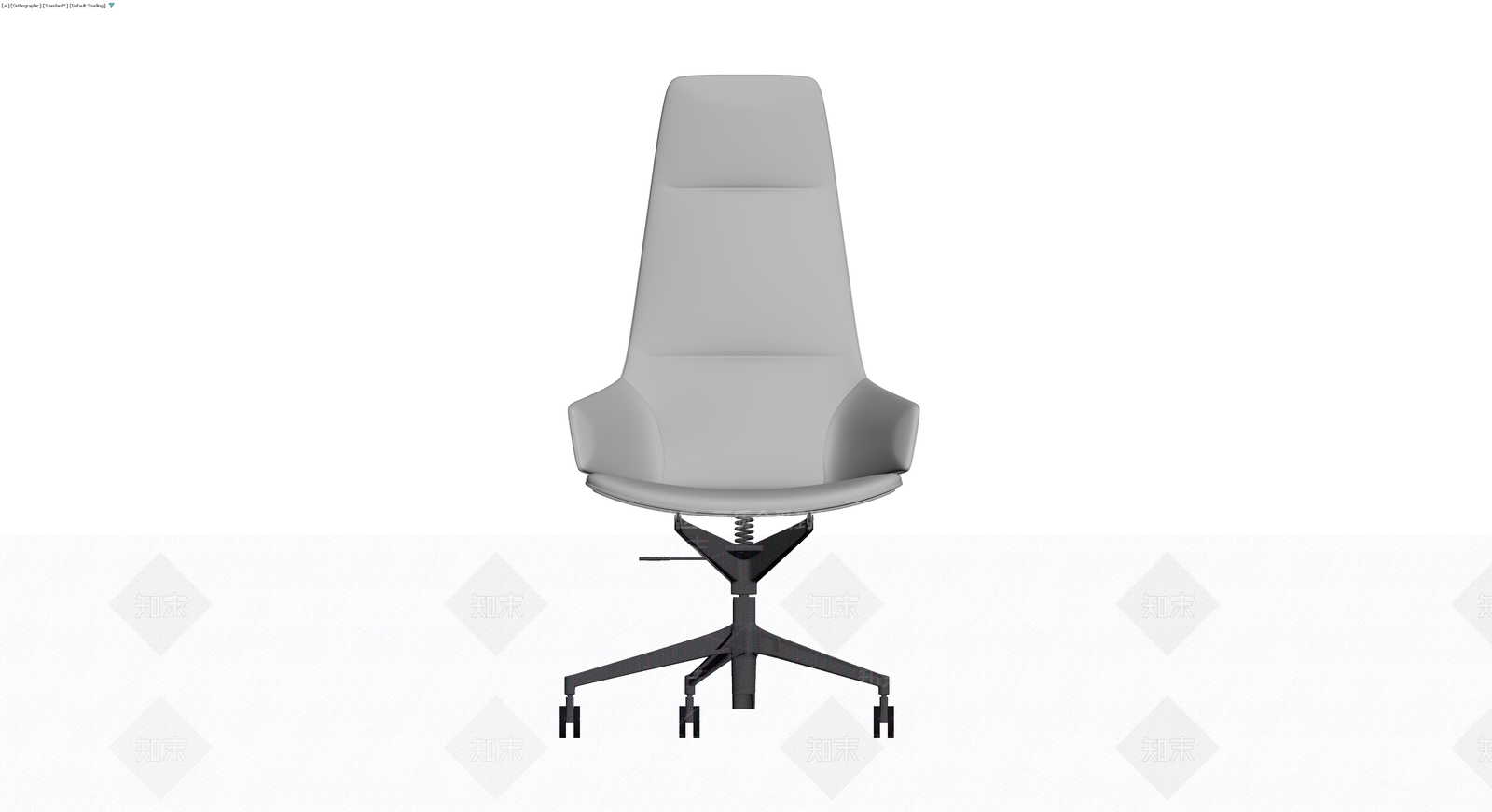 现代灰色办公椅3D模型下载【ID:1230364561】