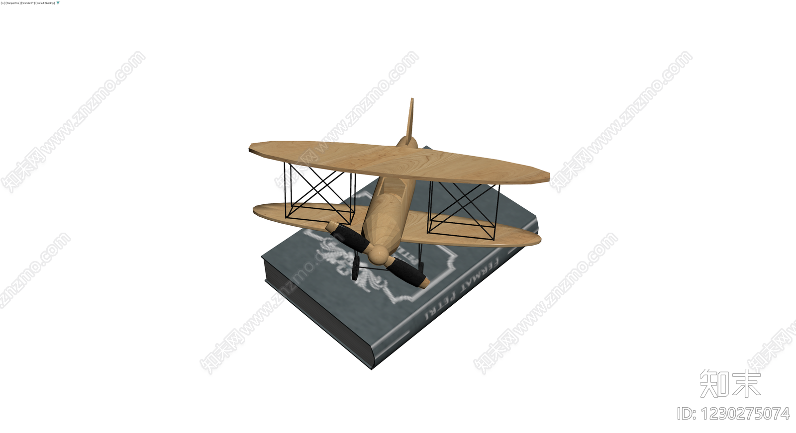 木质双翼飞机模型3D模型下载【ID:1230275074】