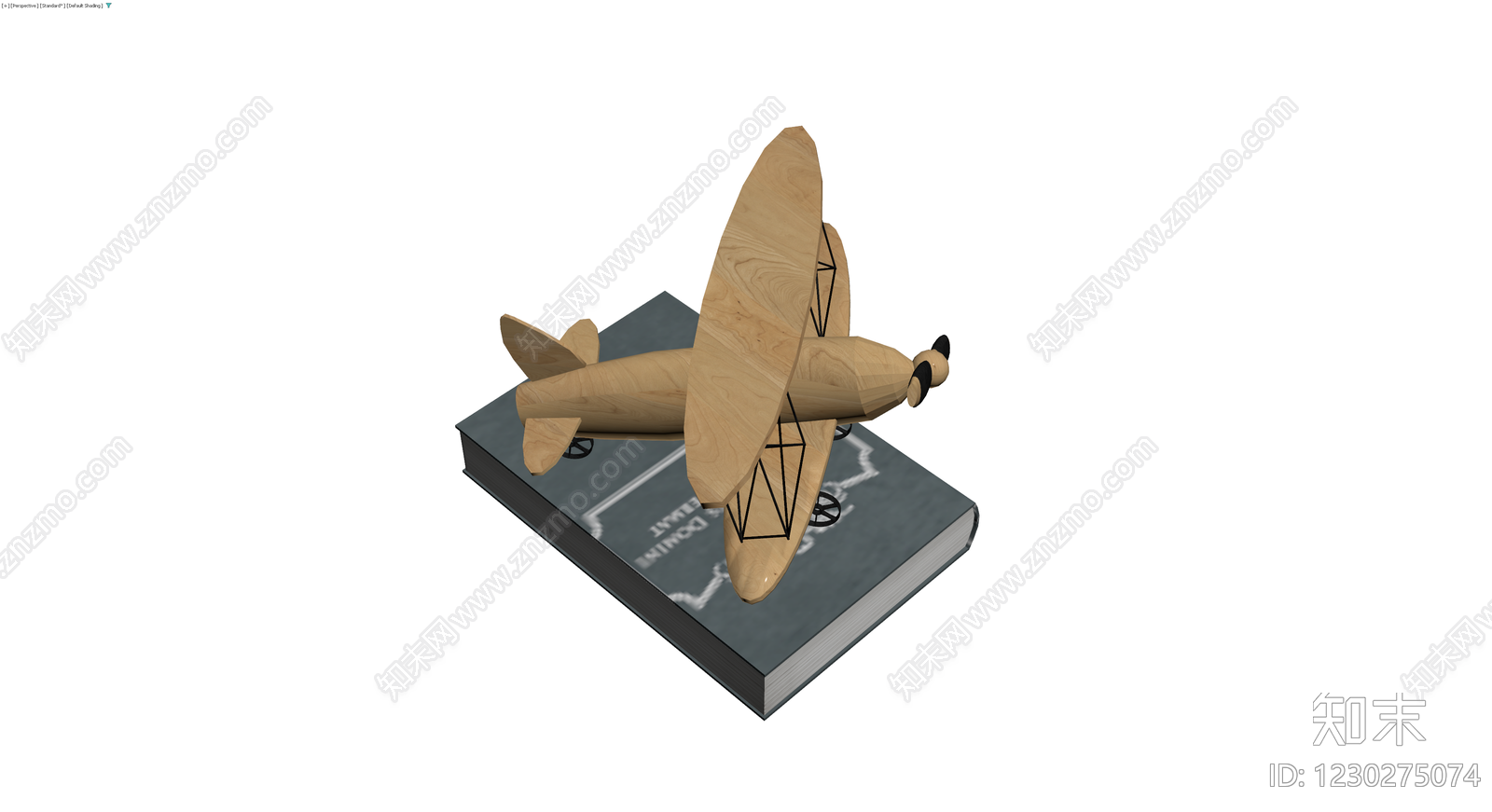 木质双翼飞机模型3D模型下载【ID:1230275074】